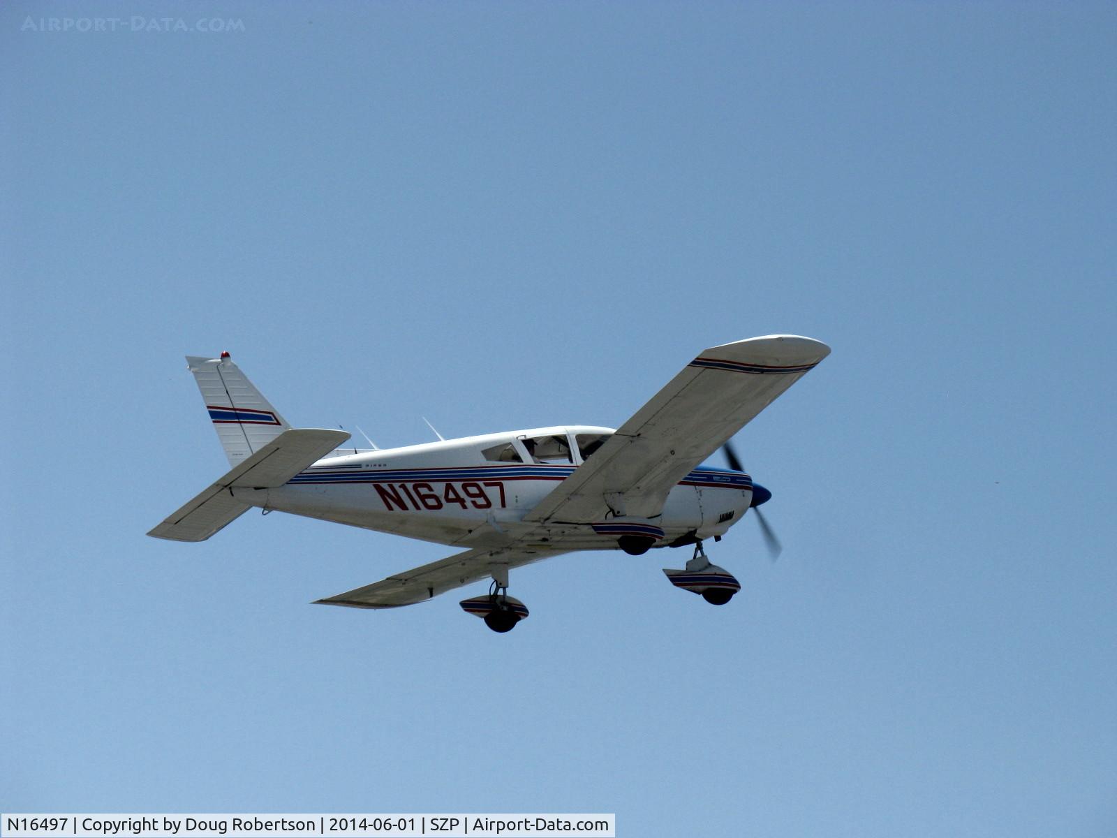 N16497, 1973 Piper PA-28-235 Cherokee Charger C/N 28-7310101, 1973 Piper PA-28-235 CHEROKEE CHARGER, Lycoming O-540-D4B5 235 Hp, takeoff climb