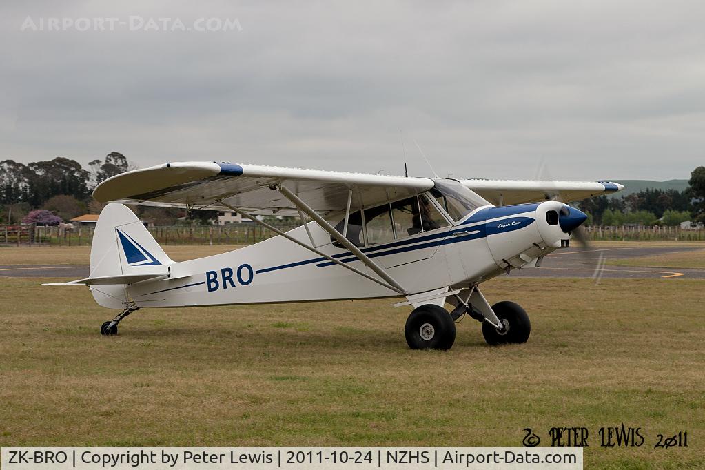ZK-BRO, Piper PA-18A-150 Super Cub C/N 18-5530, Mrs S A Eilers, Hastings
