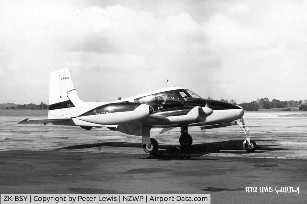 ZK-BSY, Cessna 310 C/N 35537, Rural Aviation Ltd., New Plymouth 1957