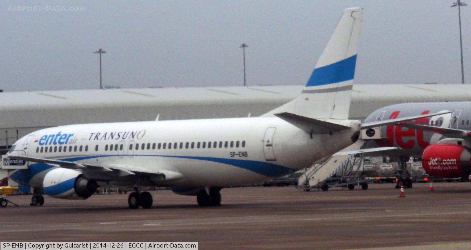SP-ENB, 1994 Boeing 737-4Q8 C/N 26299, Parked up at MAN