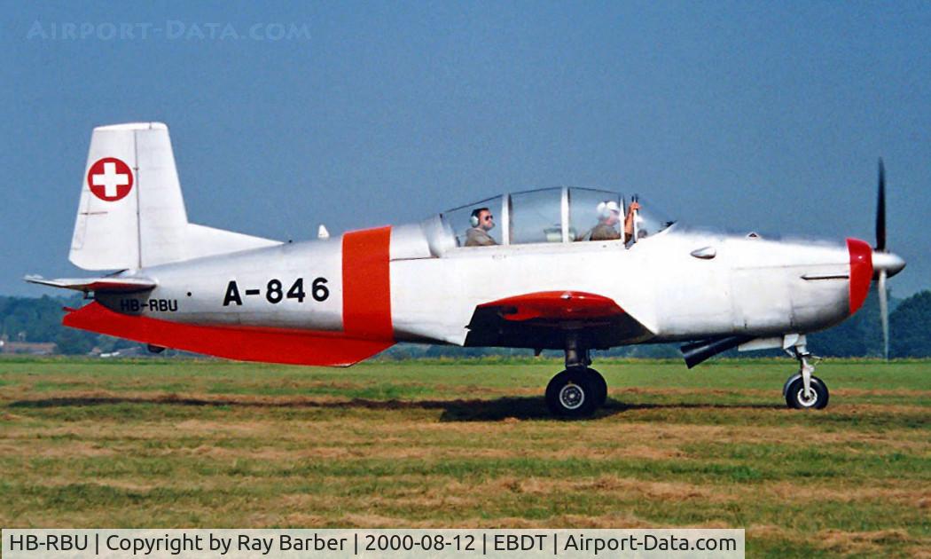 HB-RBU, 1958 Pilatus P3-05 C/N 484-33, Pilatus P.3-05 [484-33] Schaffen-Diest~OO 12/08/2000