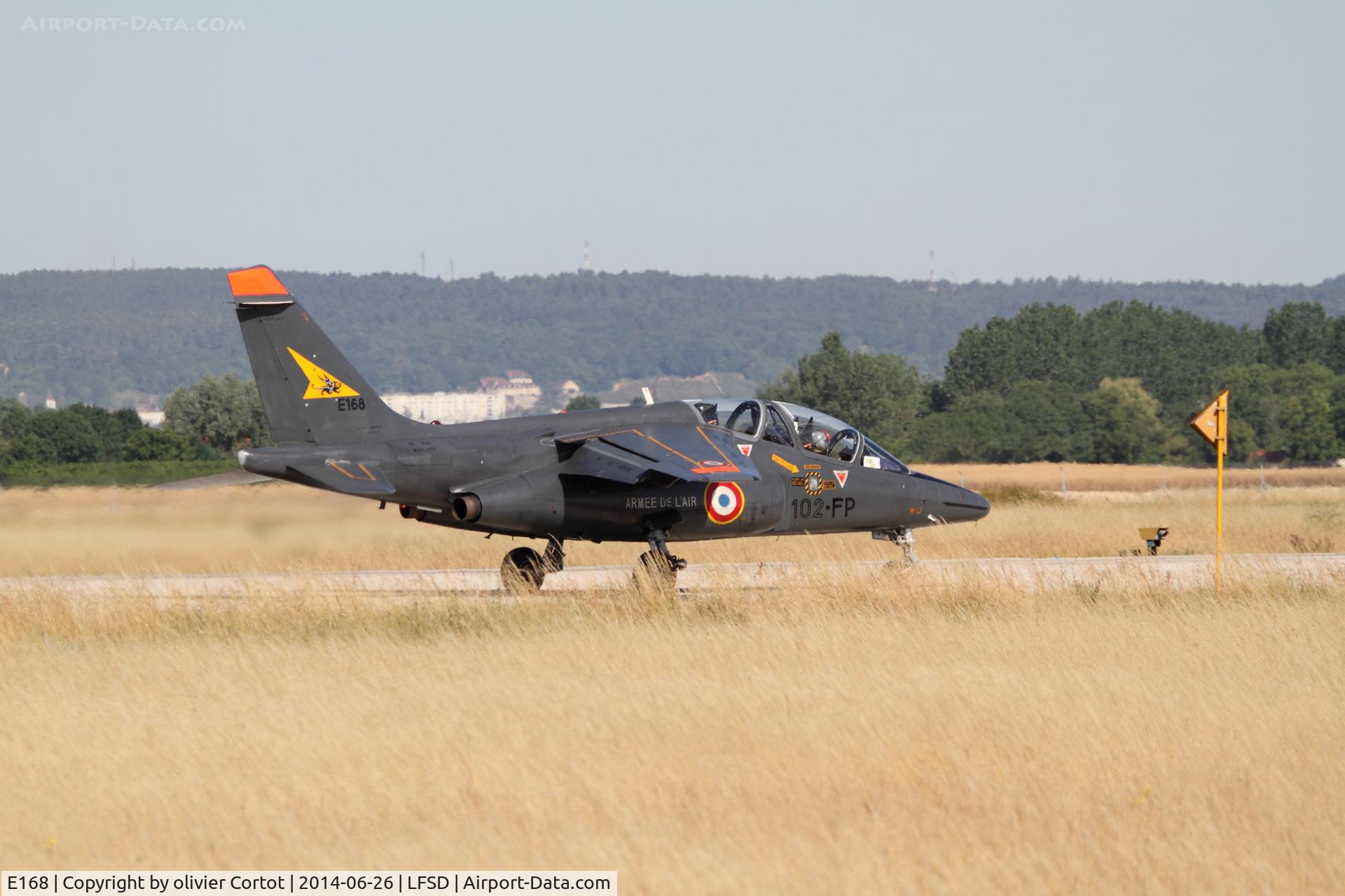 E168, Dassault-Dornier Alpha Jet E C/N E168, taking off from Dijon for the last time