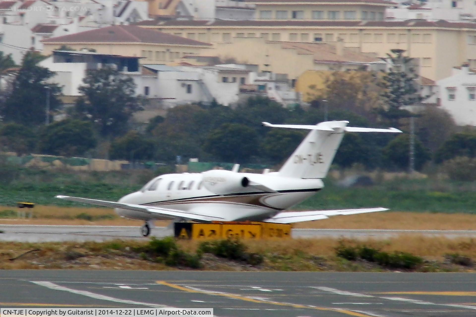 CN-TJE, 2009 Cessna 525 CitationJet CJ1+ C/N 525-0693, On the GA at Malaga