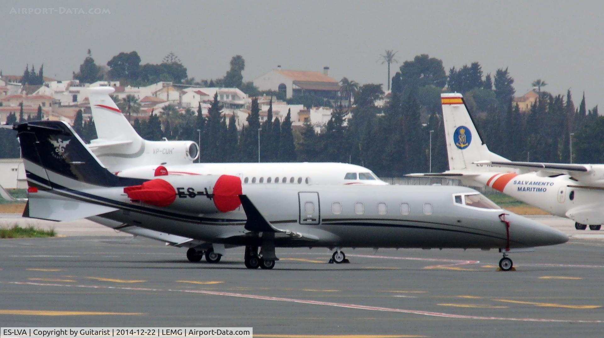 ES-LVA, 2009 Learjet 60 C/N 60-372, On the GA at Malaga