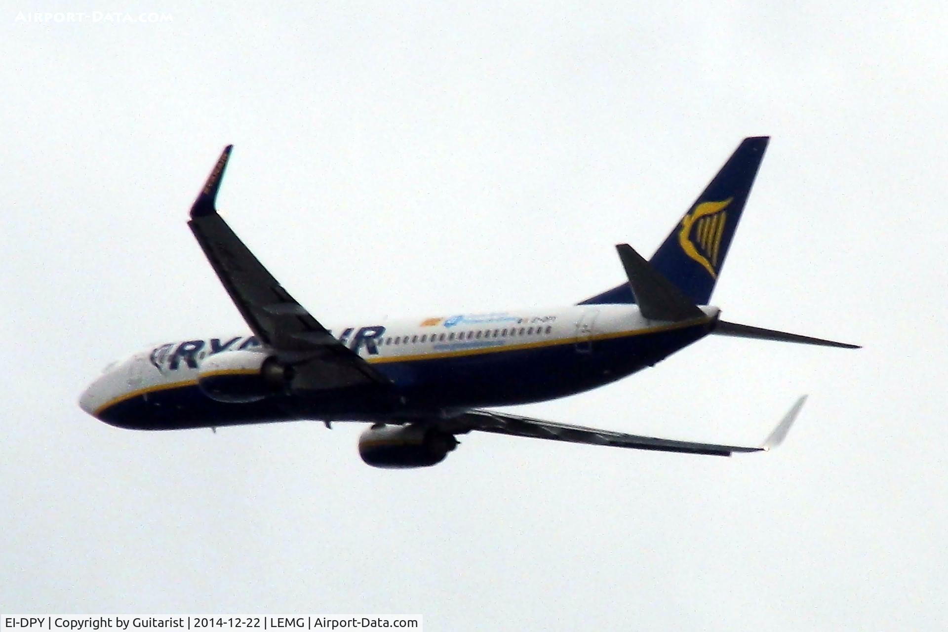 EI-DPY, 2007 Boeing 737-8AS C/N 33615, Departing Malaga