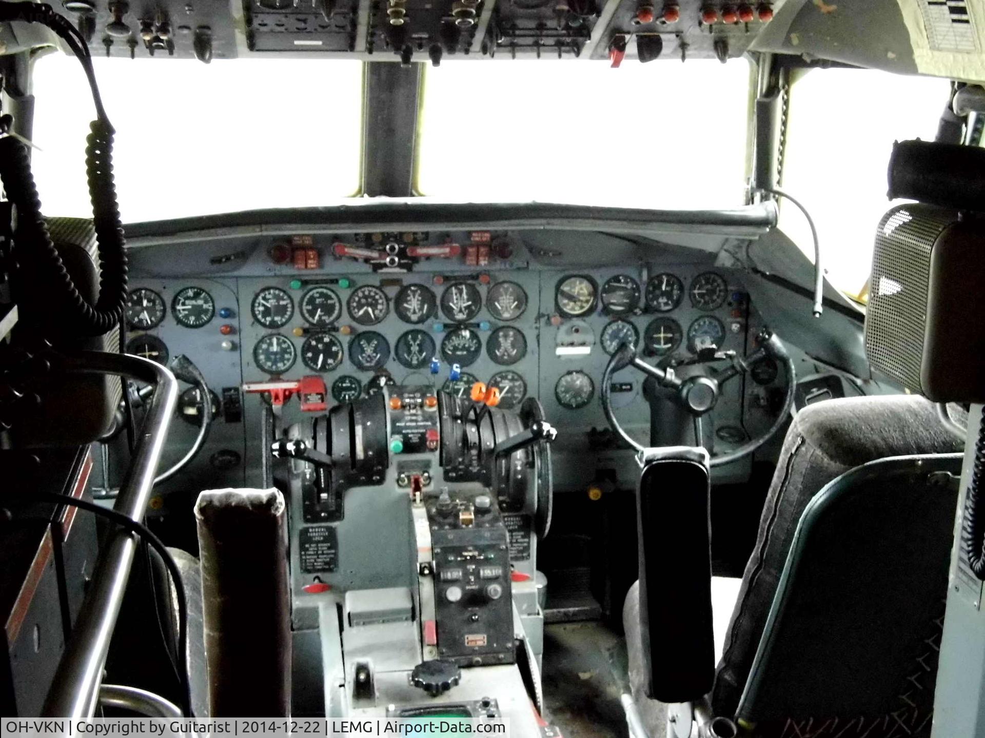 OH-VKN, 1958 Convair 440 Metropolitan C/N 497, The cockpit of Kar-Air CV440 OH-VKN