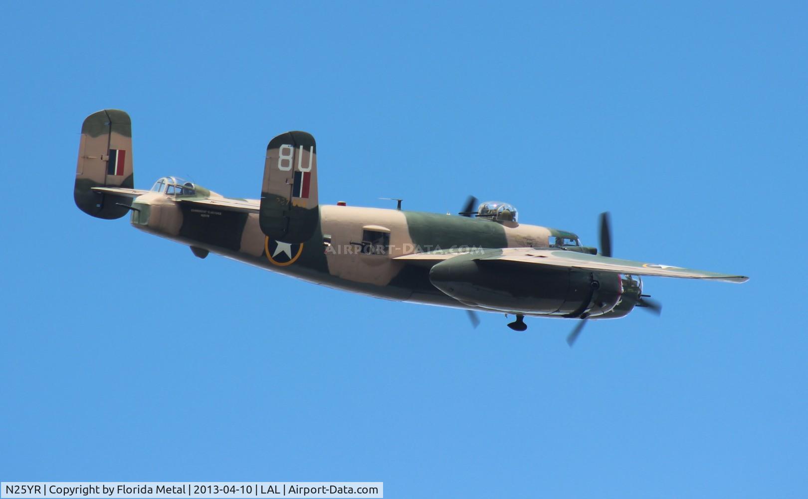 N25YR, 1943 North American TB-25N Mitchell C/N 108-34881, B-25 Yellow Rose