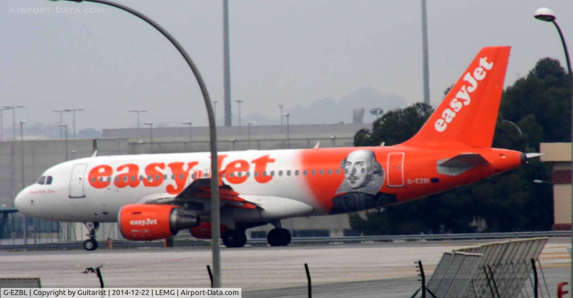 G-EZBL, 2007 Airbus A319-111 C/N 3053, About to depart Malaga