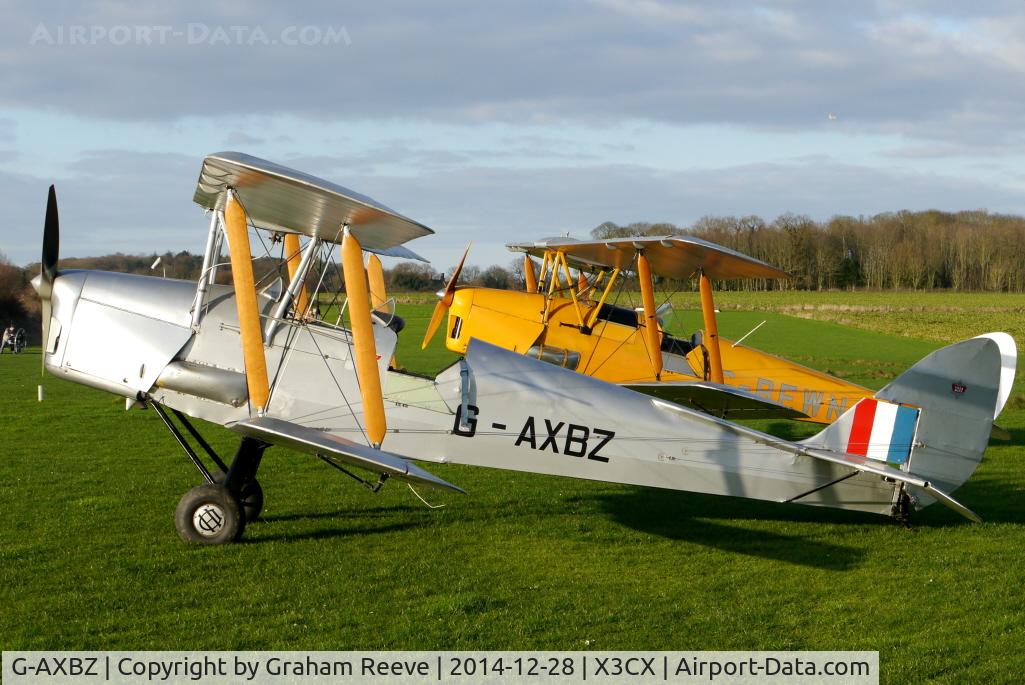 G-AXBZ, 1944 De Havilland DH-82A Tiger Moth II C/N 86552, Parked at Northrepps.