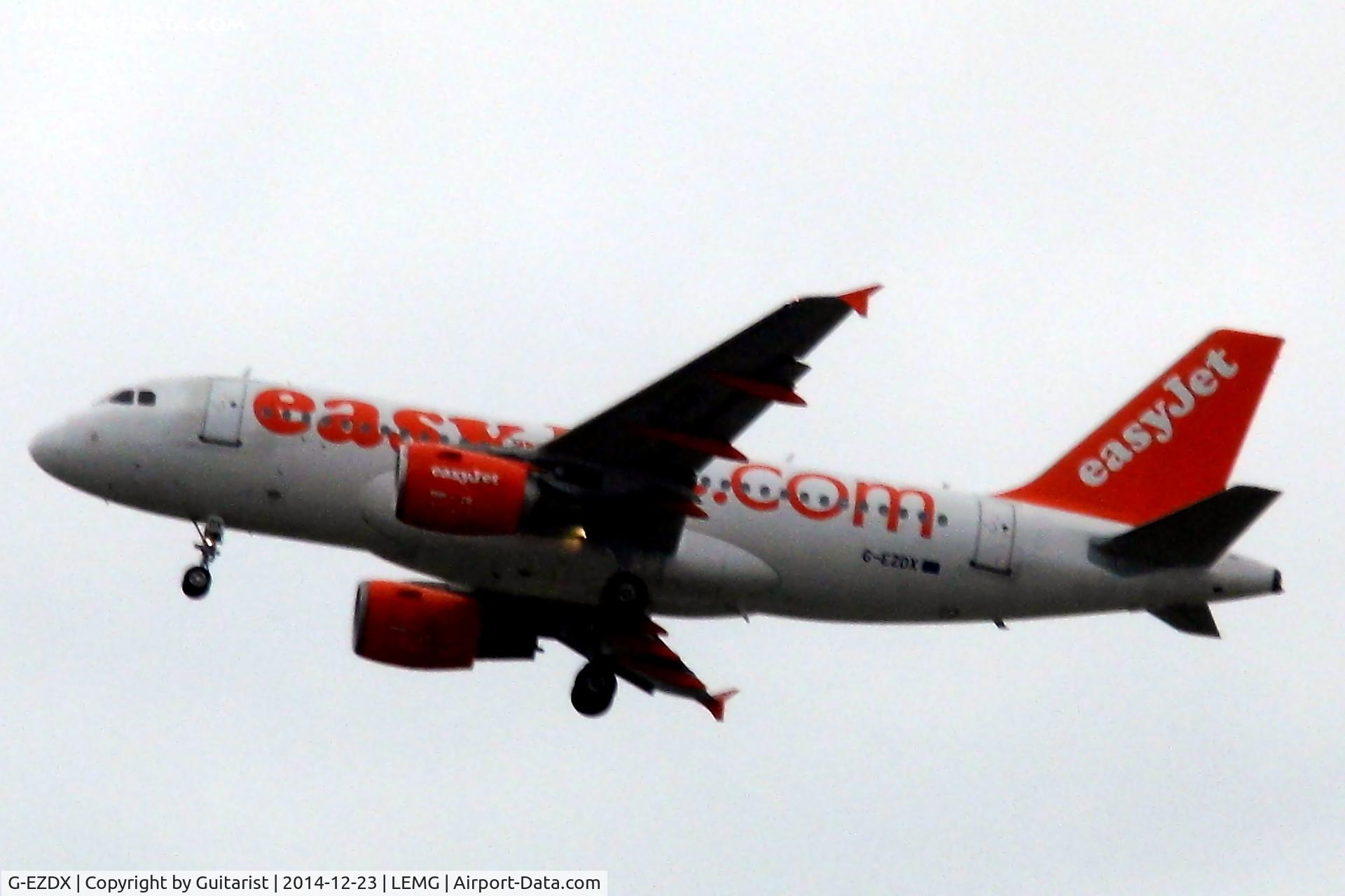 G-EZDX, 2009 Airbus A319-111 C/N 3754, Departing Malaga