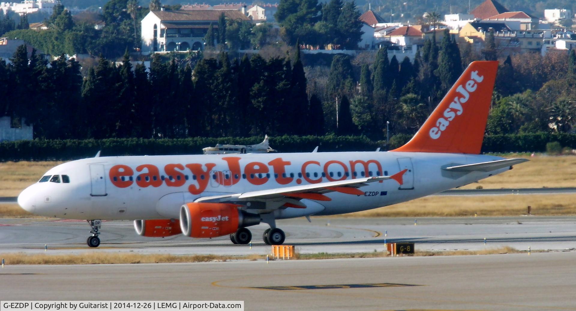 G-EZDP, 2008 Airbus A319-111 C/N 3675, Malaga arrival