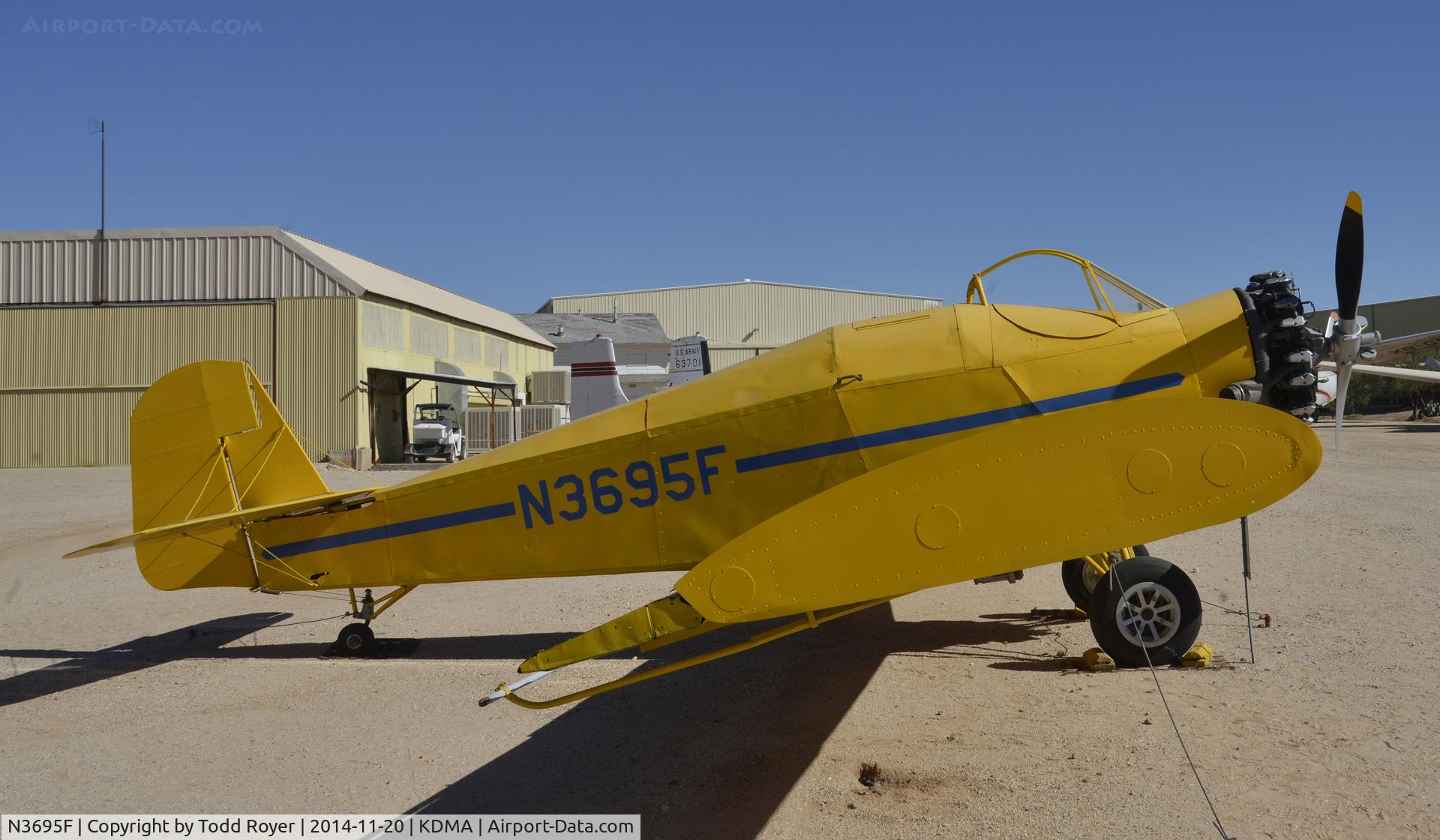 N3695F, 1959 Snow S2A C/N 1010, On display at the Pima Air and Space Museum