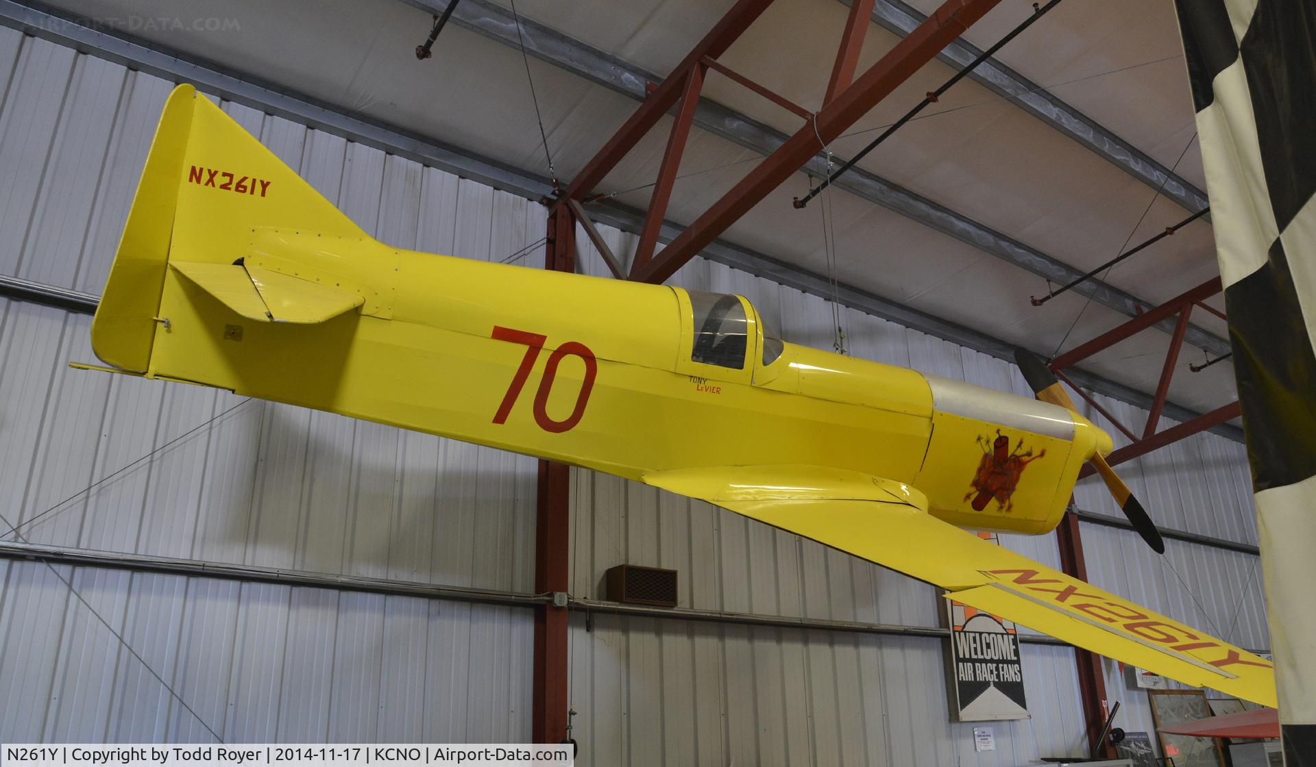 N261Y, 2004 Schoenfeldt Firecracker Replica C/N R-4-261, On display at the Planes of Fame Chino location