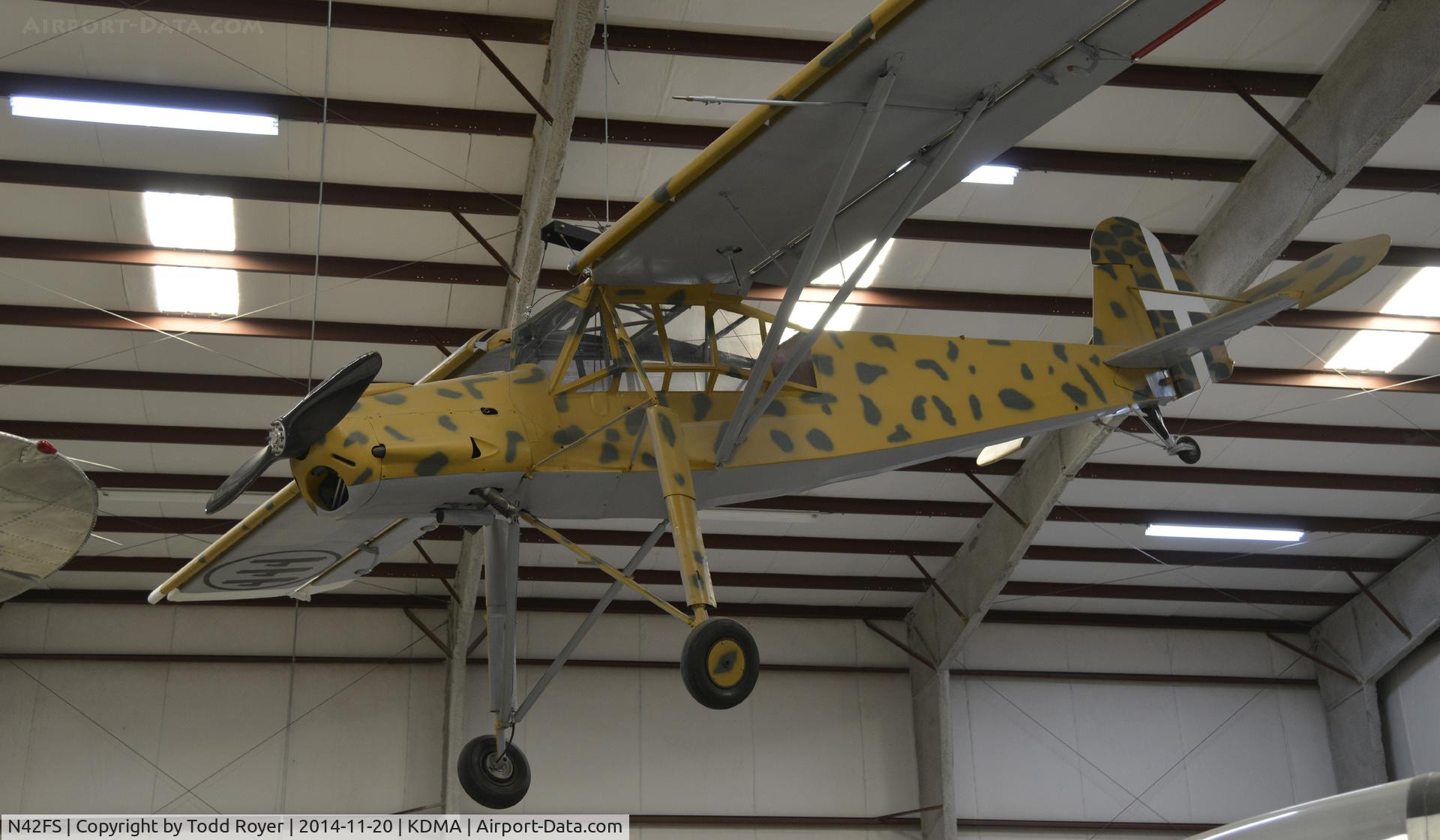 N42FS, 1942 Morane-Saulnier Fieseler Fi-156C C/N 724, On display at the Pima Air and Space Museum