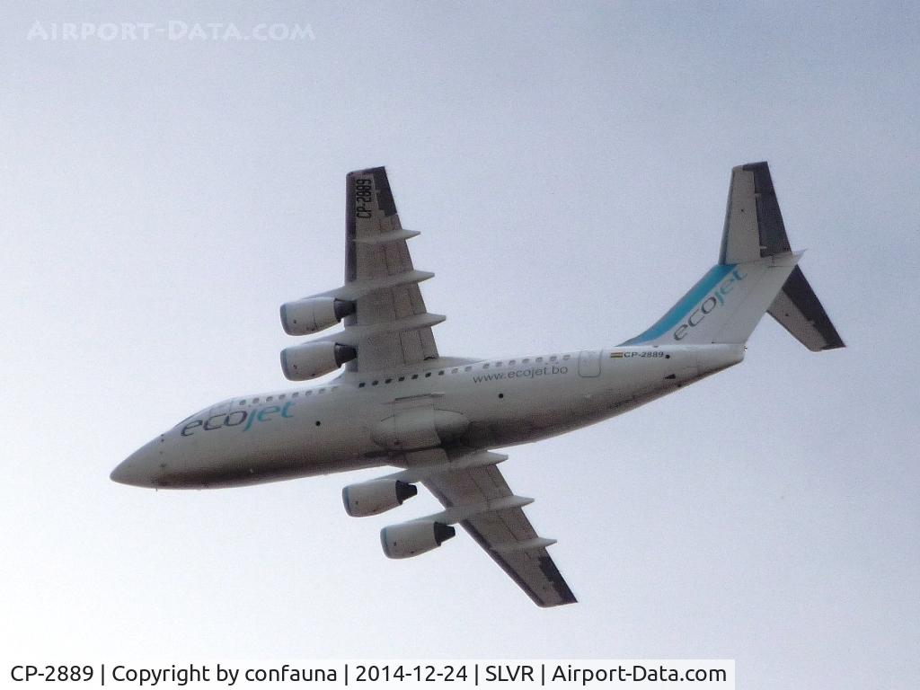 CP-2889, 1995 British Aerospace Avro 146-RJ85 C/N E.2269, Ecojet arriving to Viru Viru