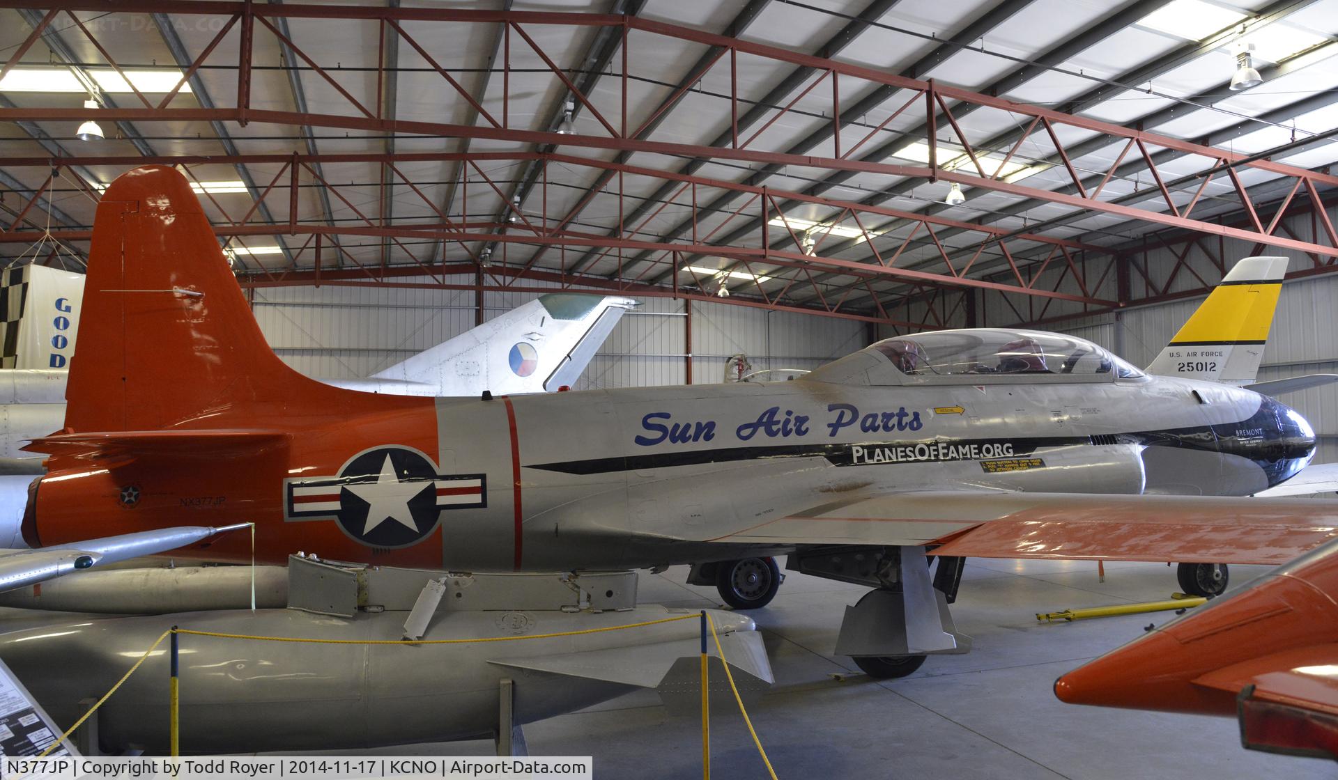 N377JP, Canadair CT-133 Silver Star 3 (CL-30) C/N T33-377, On display at the Planes of Fame Chino location