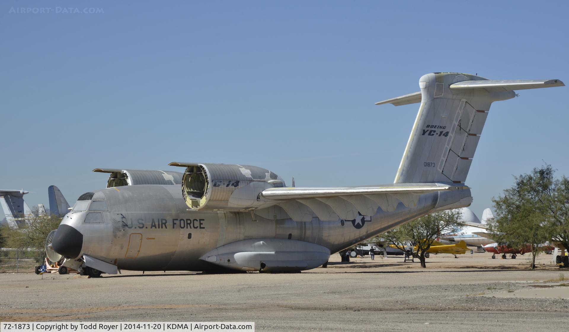 72-1873, 1972 Boeing YC-14A-BN C/N P 1, On display at the Pima Air and Space Museum