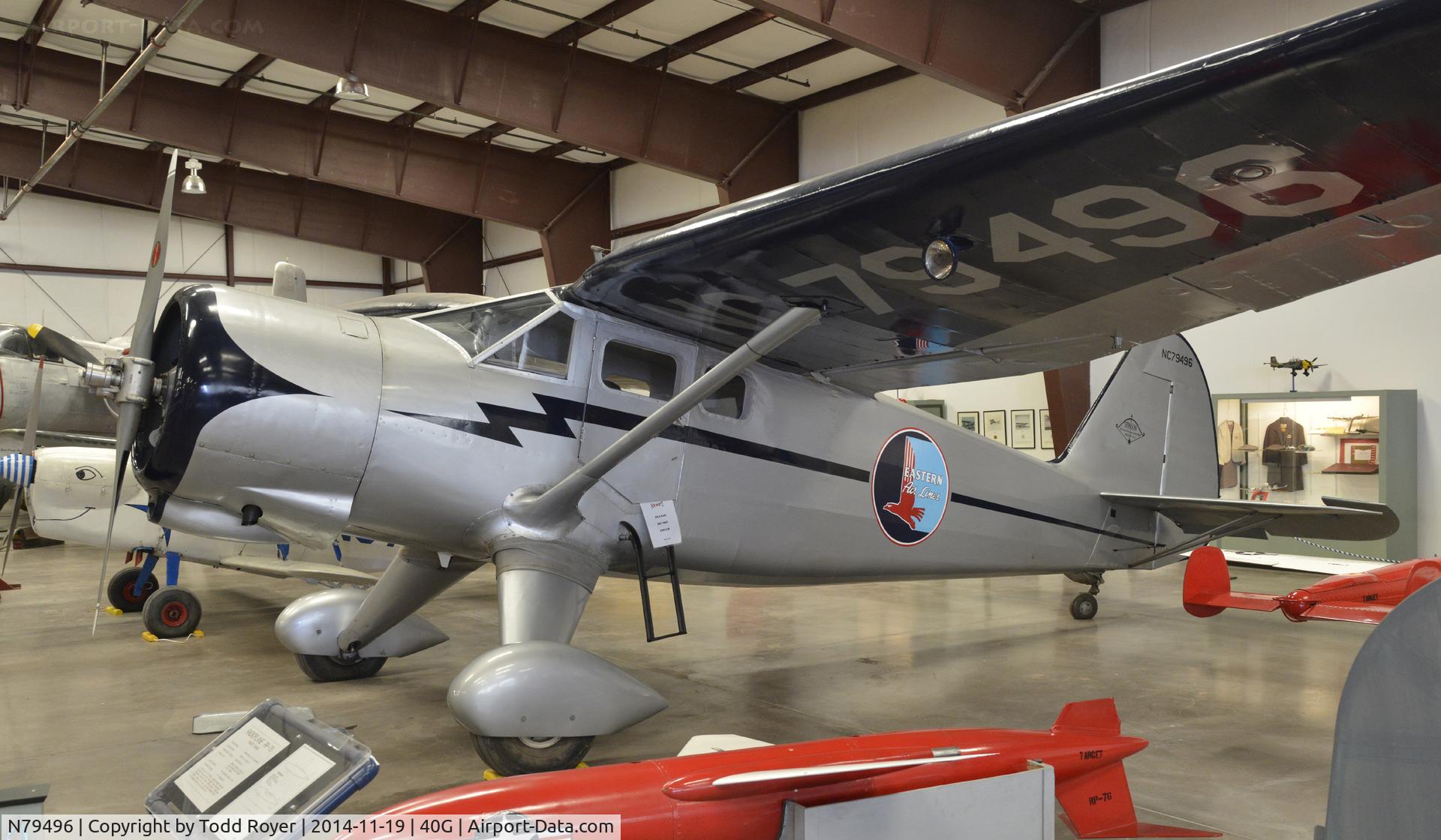 N79496, 1943 Stinson V77 Reliant C/N 77-131, On display at the Planes of Fame Valle location