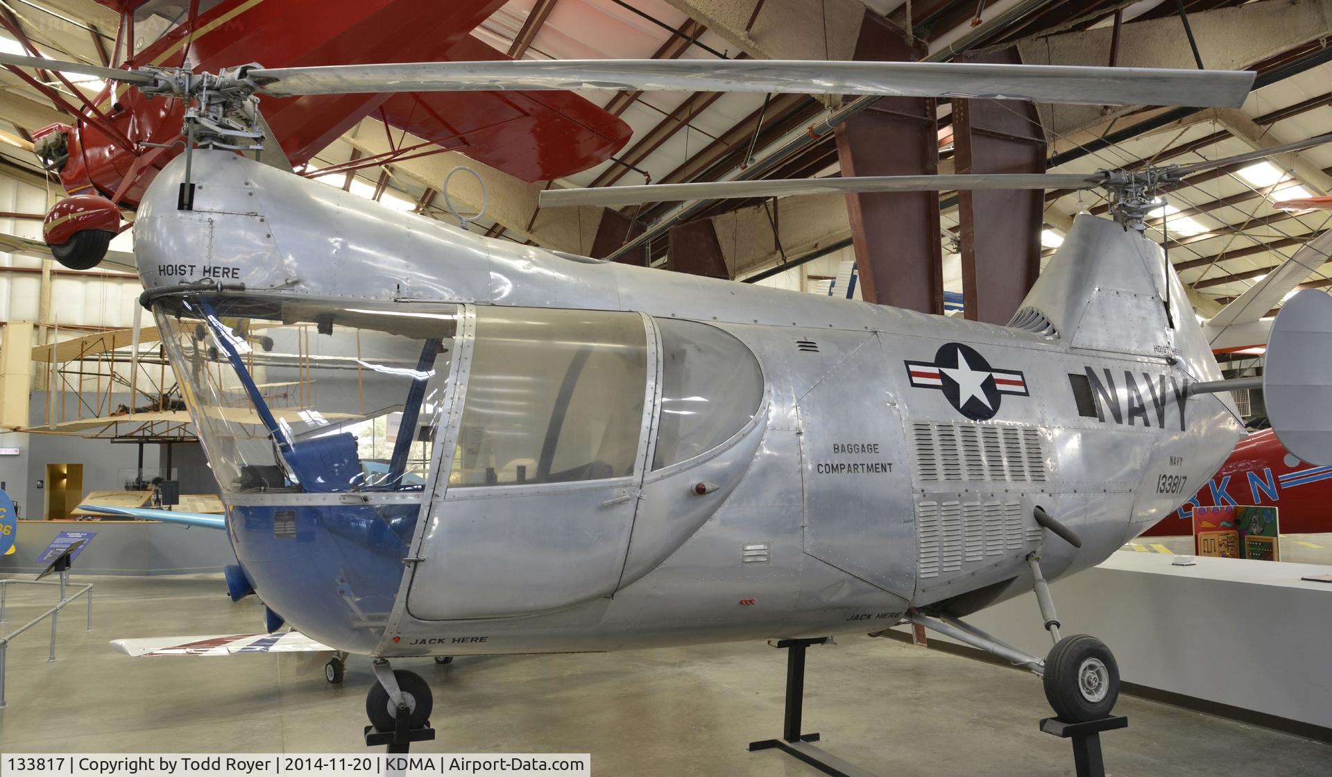 133817, 1952 McCulloch XHUM-1 C/N 1001, On display at the Pima Air and Space Museum