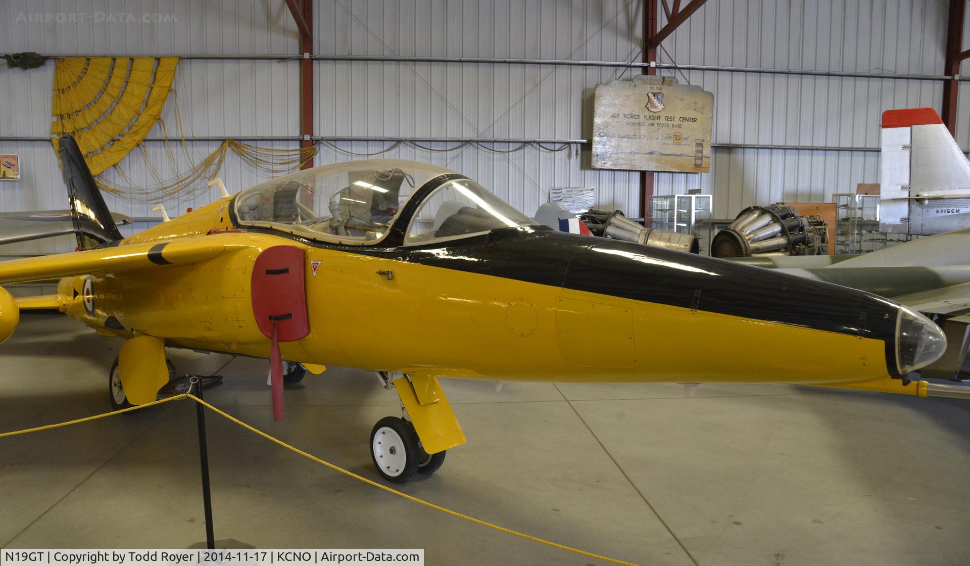 N19GT, 1963 Hawker Siddeley Gnat T.1 C/N FL540, On display at the Planes of Fame Chino location