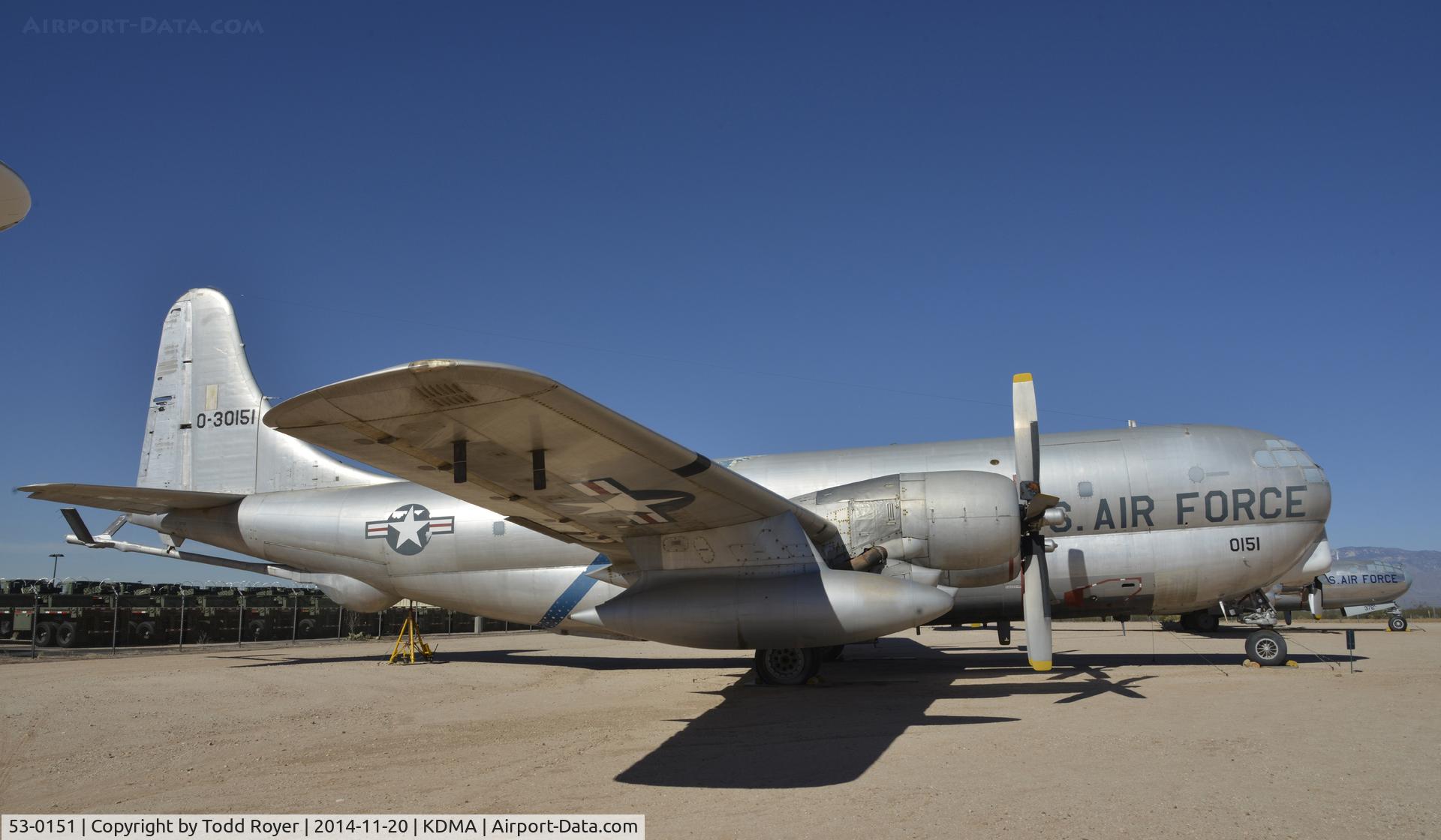 53-0151, Boeing KC-97G Stratotanker C/N 16933, On display at the Pima Air and Space Museum