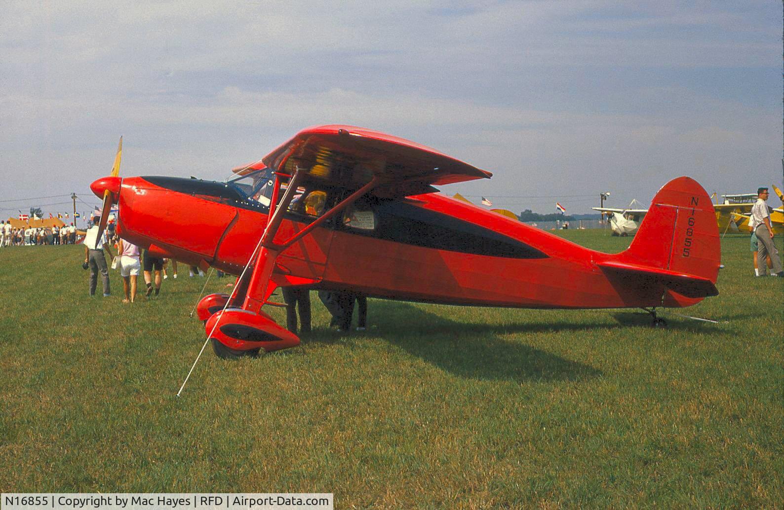 N16855, 1937 Fairchild 24 C8F C/N 3135, 1964 Aug, EAA fly-in, Rockford, IL, USA.