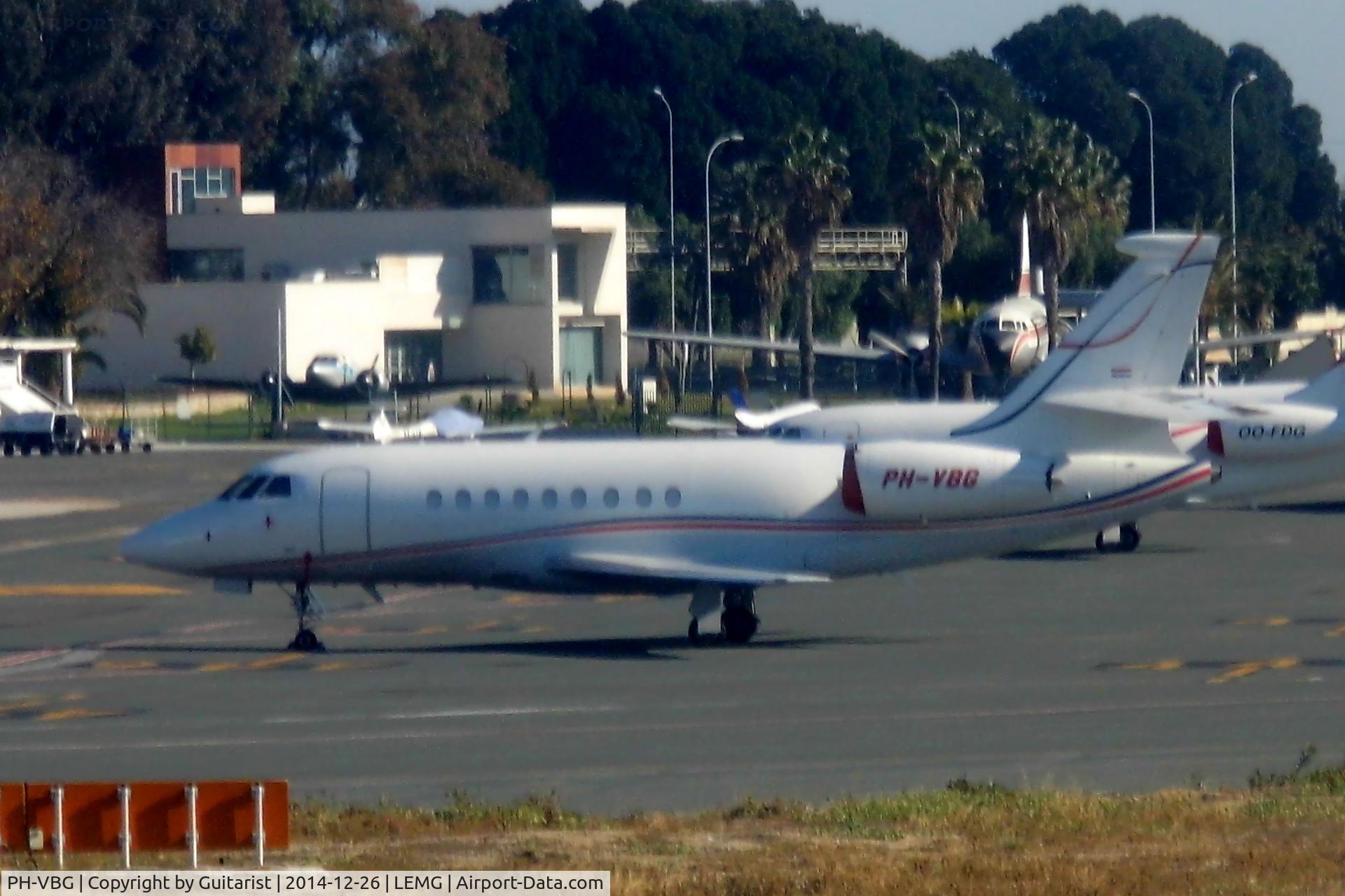 PH-VBG, 2003 Dassault Falcon 2000EX C/N 005, On the GA at Malaga