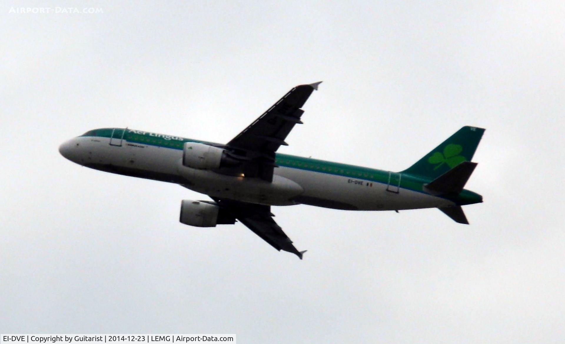 EI-DVE, 2007 Airbus A320-214 C/N 3219, Departing Malaga