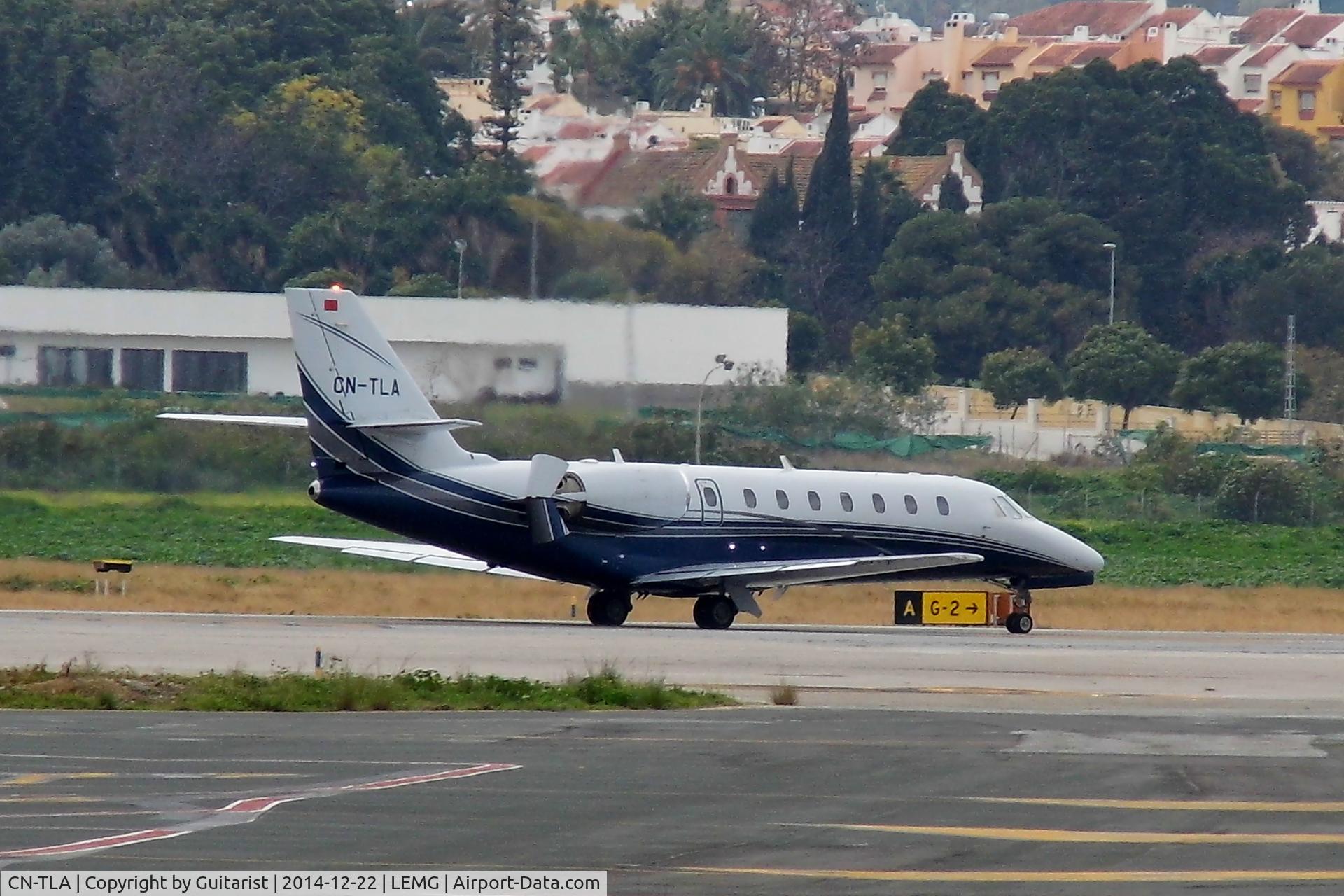 CN-TLA, 2009 Cessna 680 Citation Sovereign C/N 680-0273, Departing Malaga
