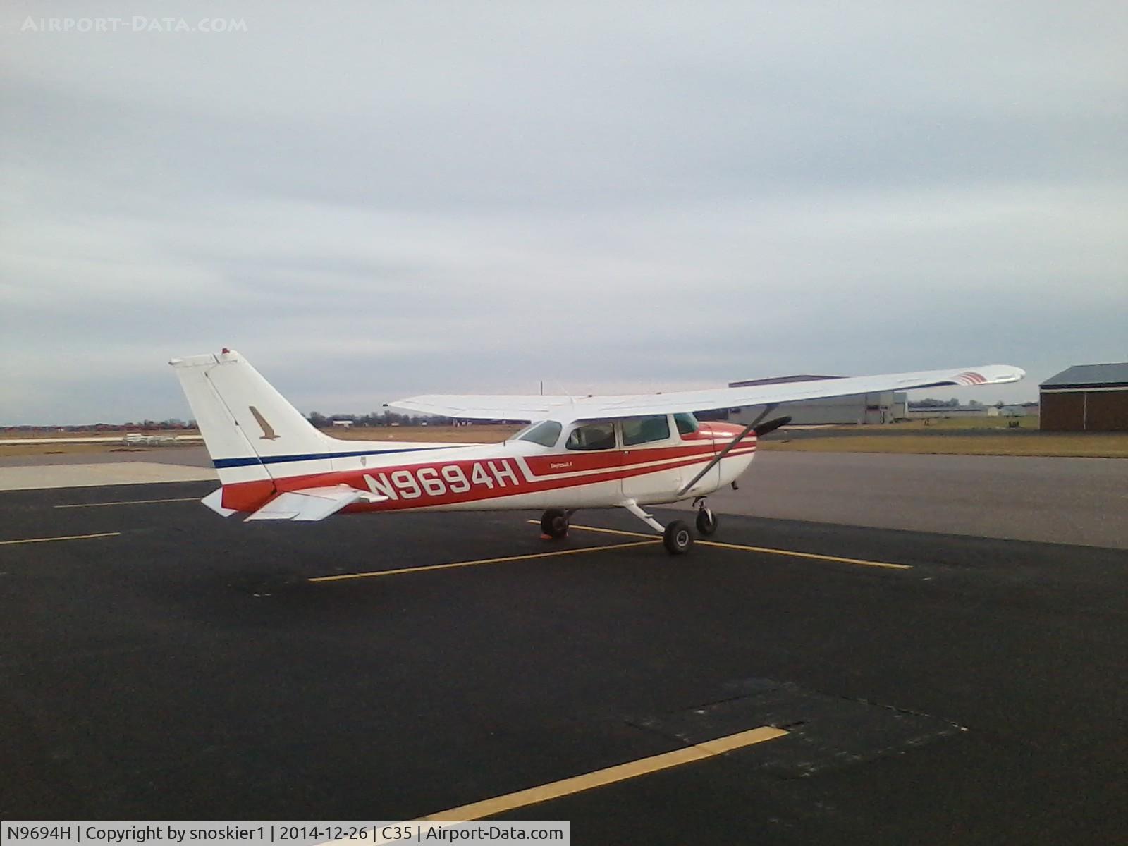 N9694H, 1975 Cessna 172M Skyhawk II C/N 17266319, On Reedsburg (C35) ramp