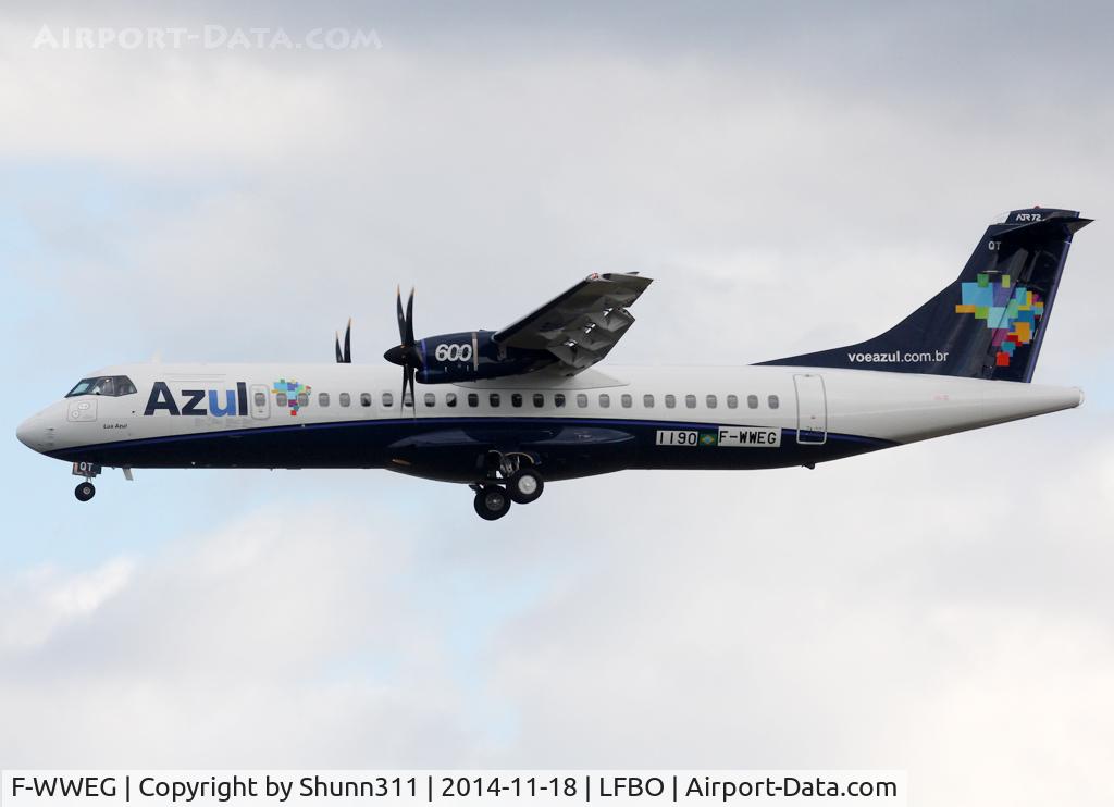 F-WWEG, 2014 ATR 72-600 C/N 1190, C/n 1190 - To be PR-AQT