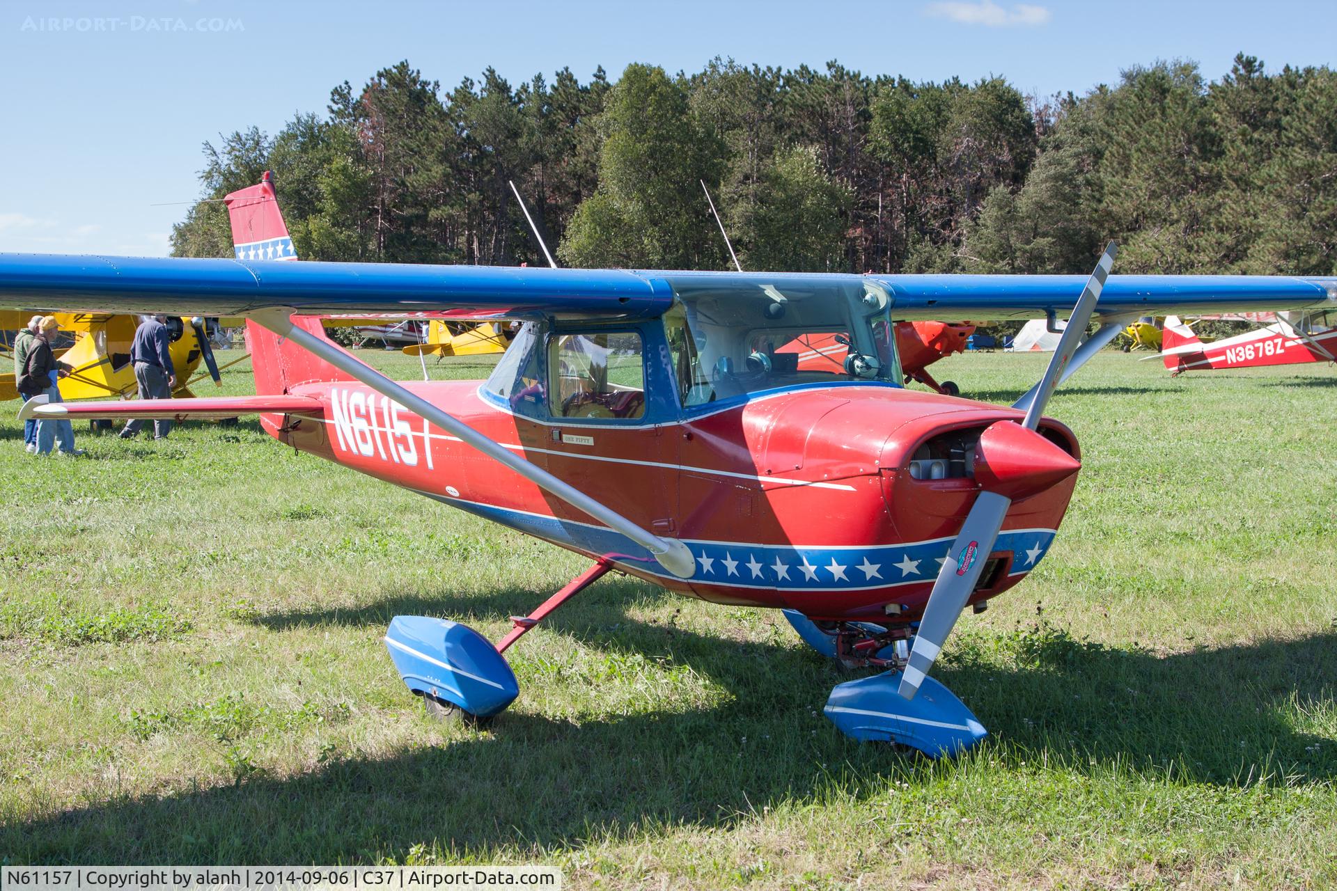 N61157, 1969 Cessna 150J C/N 15070846, Parked at Brodhead