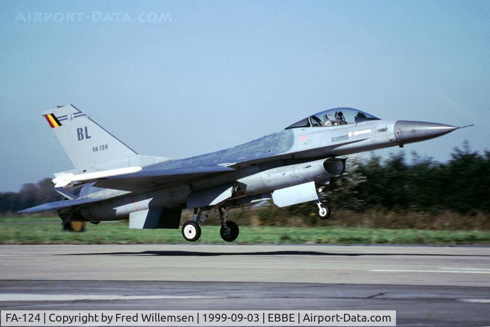 FA-124, SABCA F-16AM Fighting Falcon C/N 6H-124, 31 sm coded BL