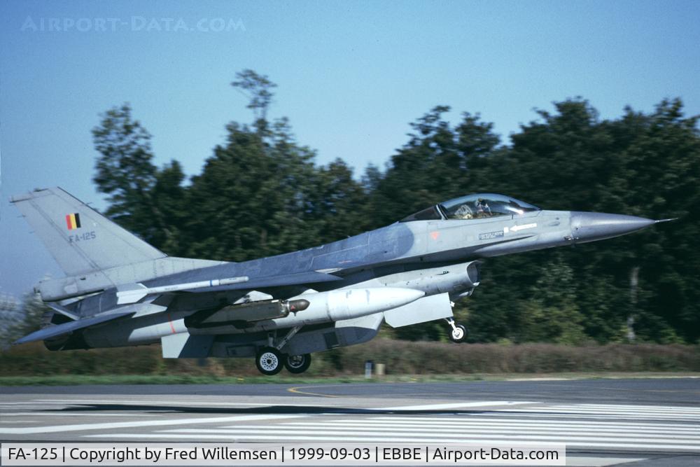 FA-125, SABCA F-16AM Fighting Falcon C/N 6H-125, 