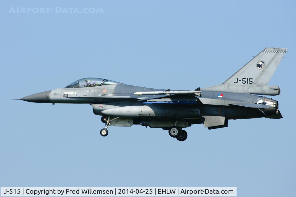 J-515, Fokker F-16AM Fighting Falcon C/N 6D-154, 311 SQ