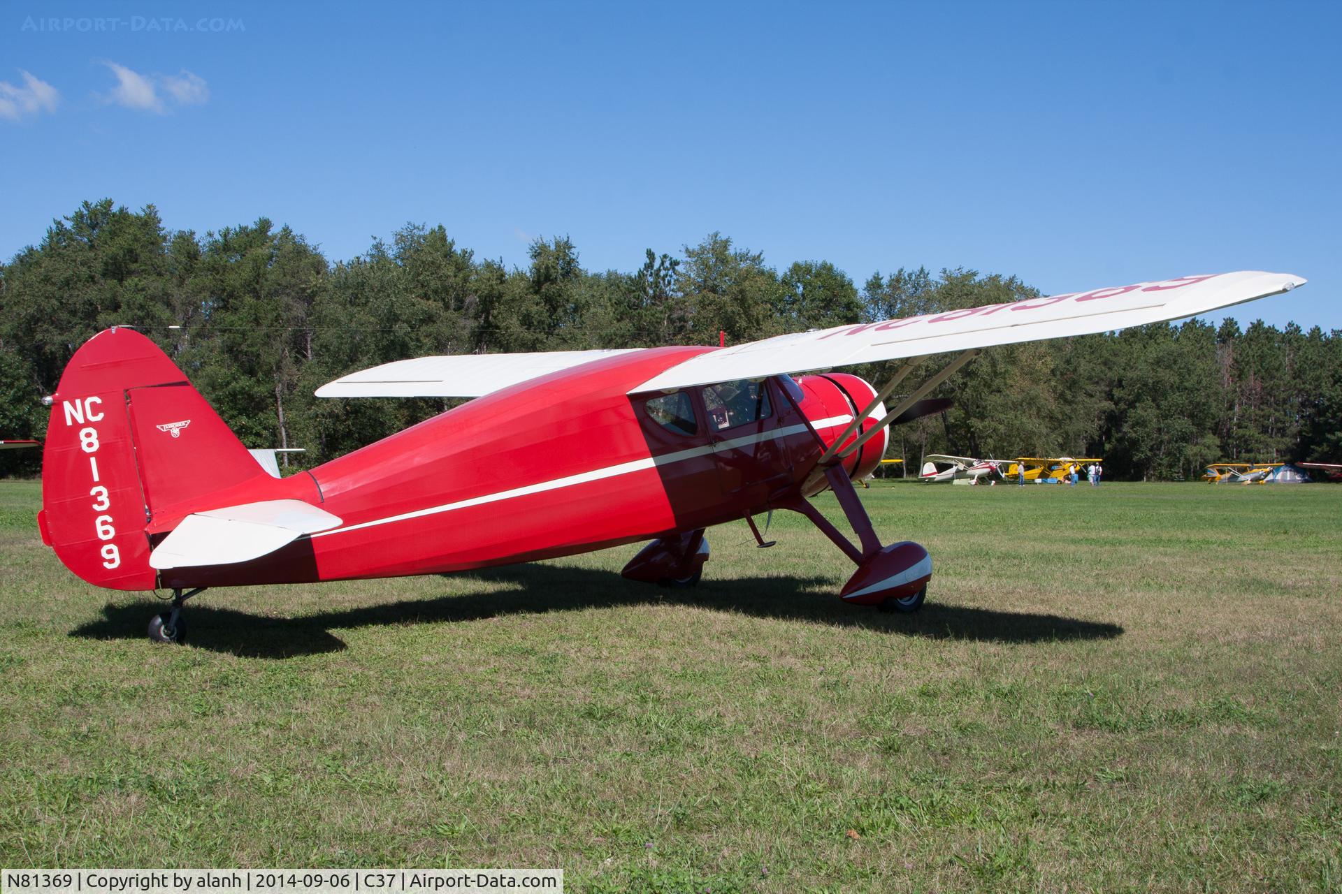 N81369, 1946 Fairchild 24W-46 C/N W46269, Parked at Brodhead
