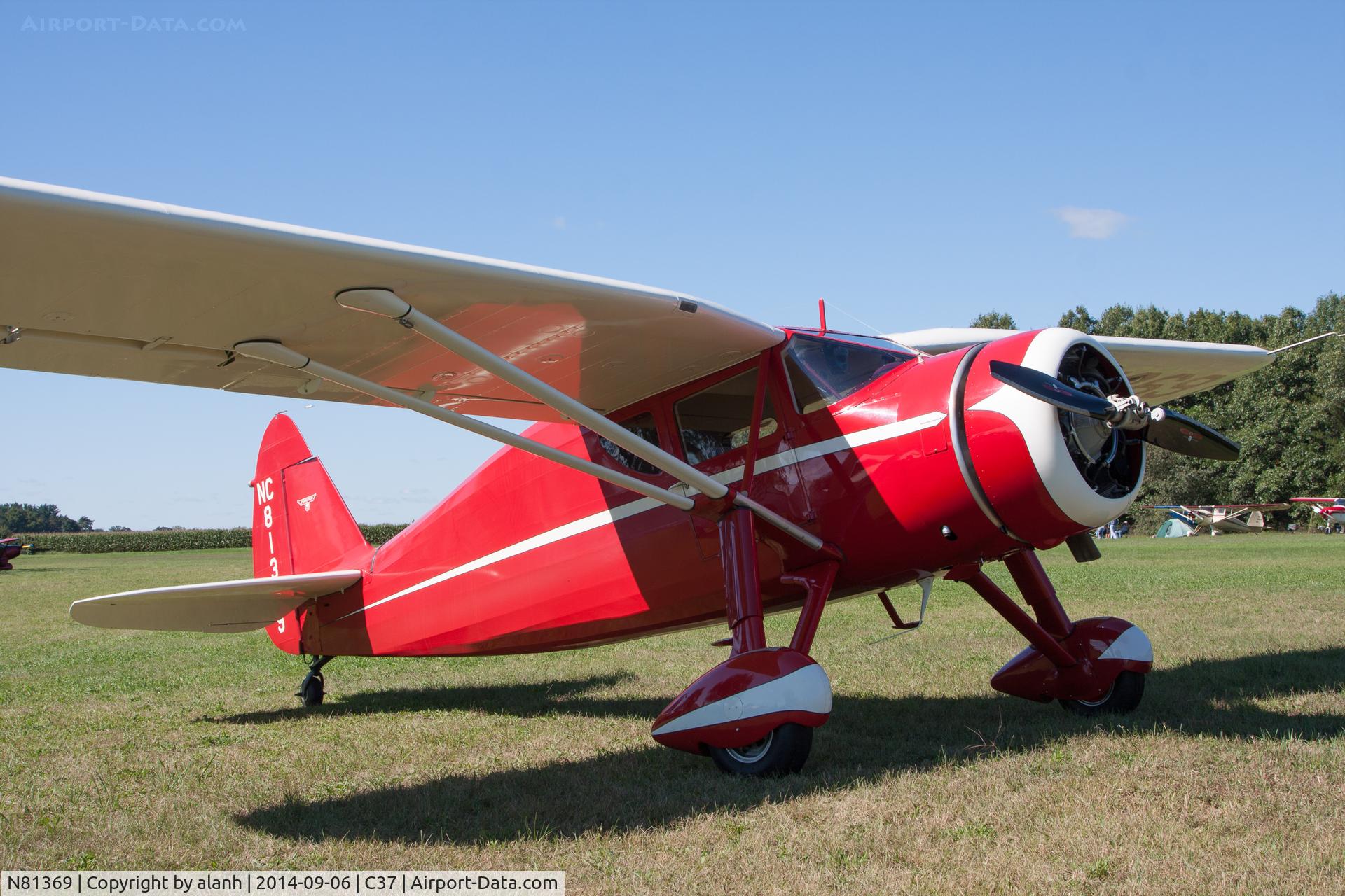 N81369, 1946 Fairchild 24W-46 C/N W46269, Parked at Brodhead