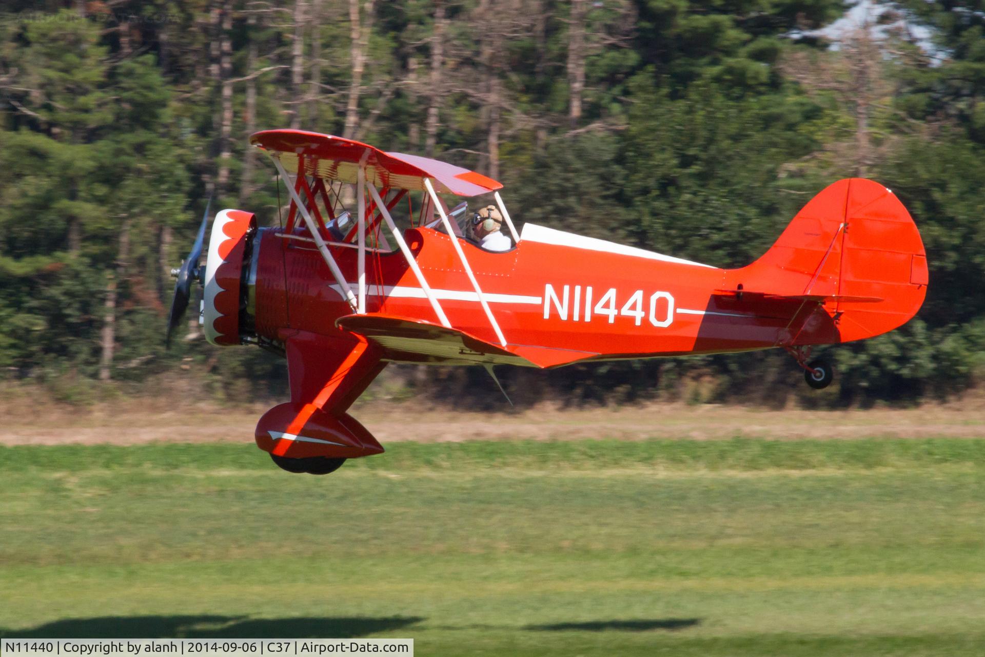 N11440, 1931 Waco QCF C/N 3497, Landing at Brodhead