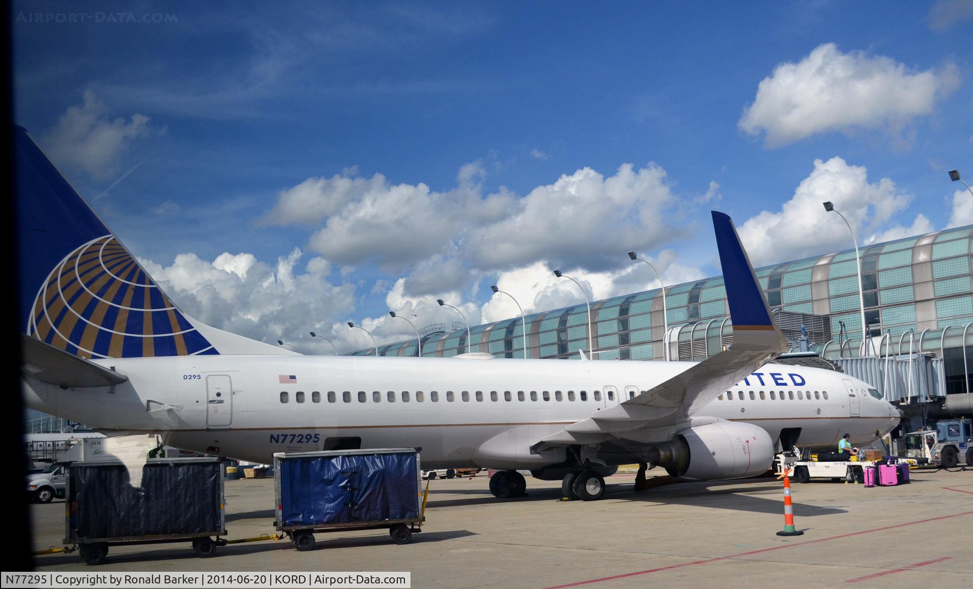 N77295, 2005 Boeing 737-824 C/N 34001, Gate B6 O'Hare