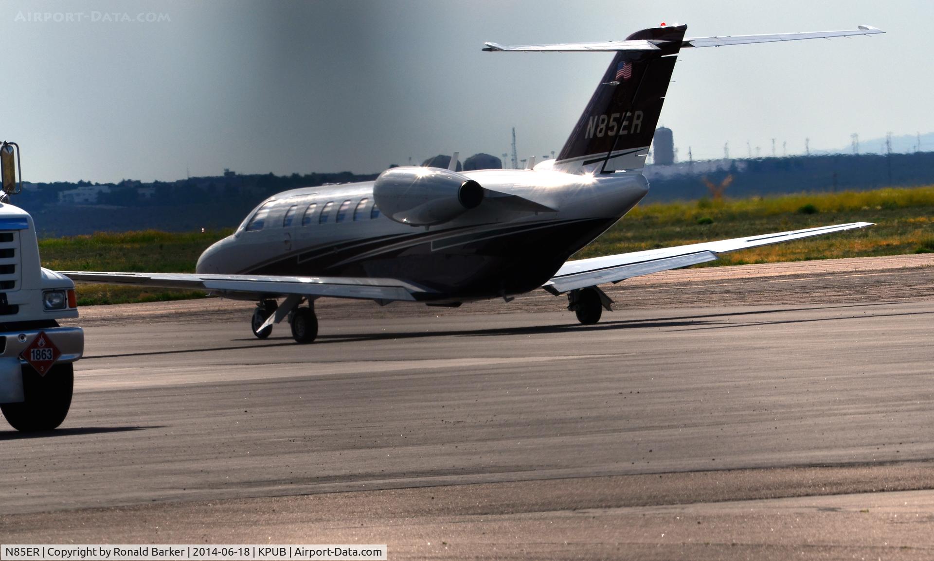 N85ER, 2008 Cessna 525A CitationJet CJ2+ C/N 525A0404, Taxi Pueblo