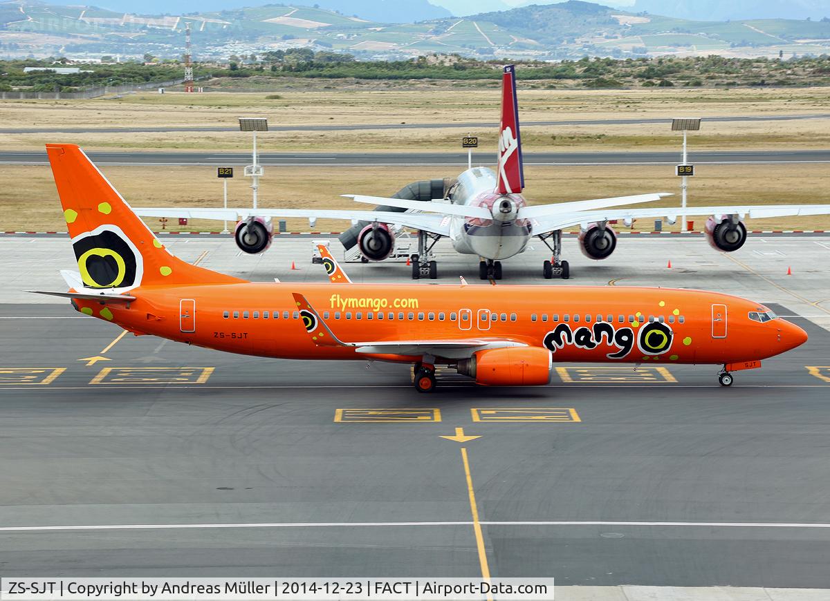 ZS-SJT, 2002 Boeing 737-844 C/N 32633, Orange Mango plane.