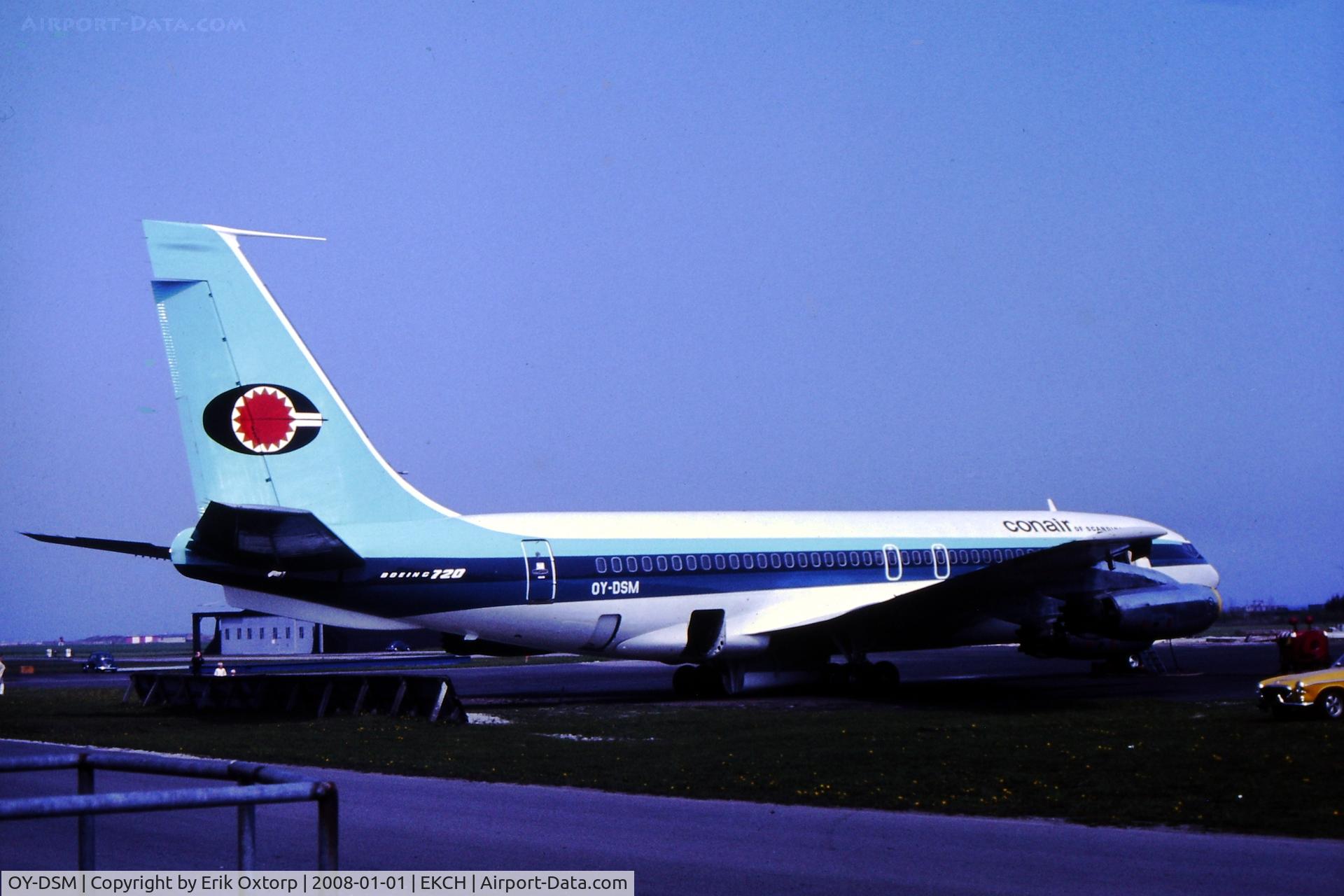 OY-DSM, 1961 Boeing 720-025 C/N 18161, OY-DSM in CPH shortly after delivery in 1971