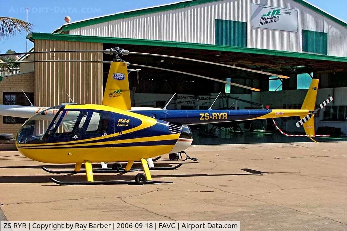 ZS-RYR, Robinson R44 II C/N 10218, Robinson R-44 Raven II [10218] Durban-Virginia~ZS 18/09/2006
