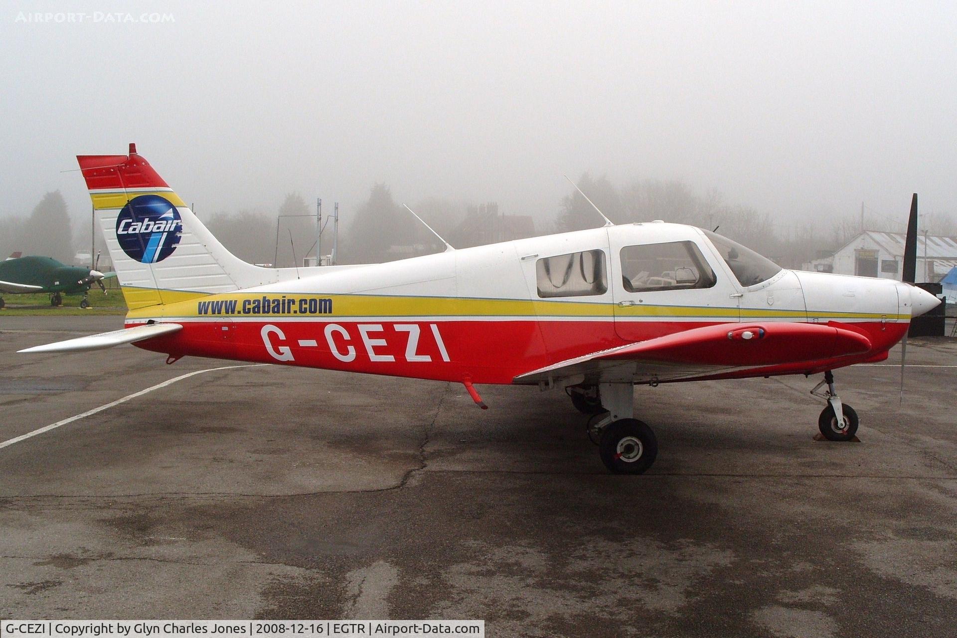 G-CEZI, 1989 Piper PA-28-161 Cadet C/N 2841228, Taken on a quiet cold and foggy day. With thanks to Elstree control tower who granted me authority to take photographs on the aerodrome. Previously N131ND. Operated by Cabair.