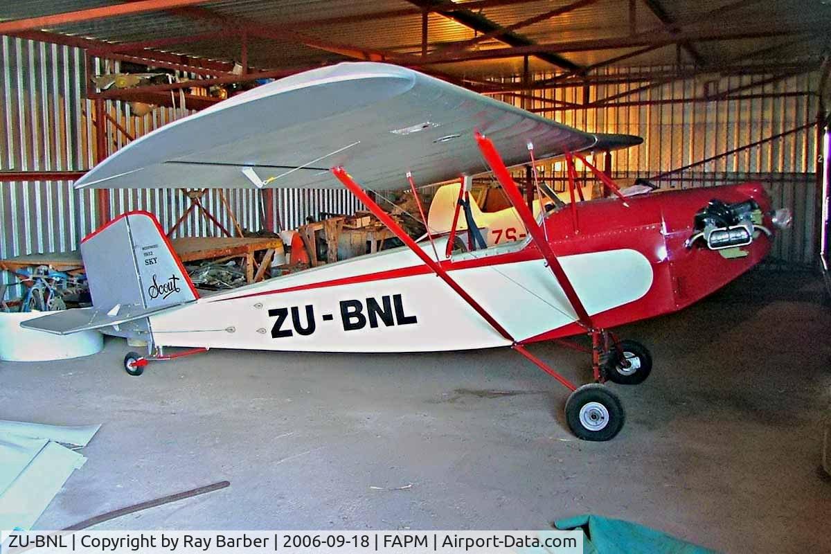 ZU-BNL, 1999 Smith Termite C/N MW002, Smith Termite [MW002] Pietermaritzburg~ZS 18/09/2006