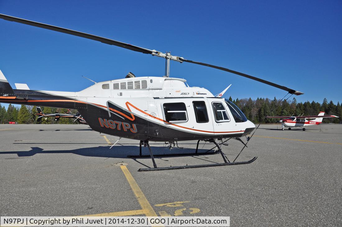 N97PJ, Bell 206L-3 LongRanger III C/N 51114, Parked on ramp at the Nevada County Airport.