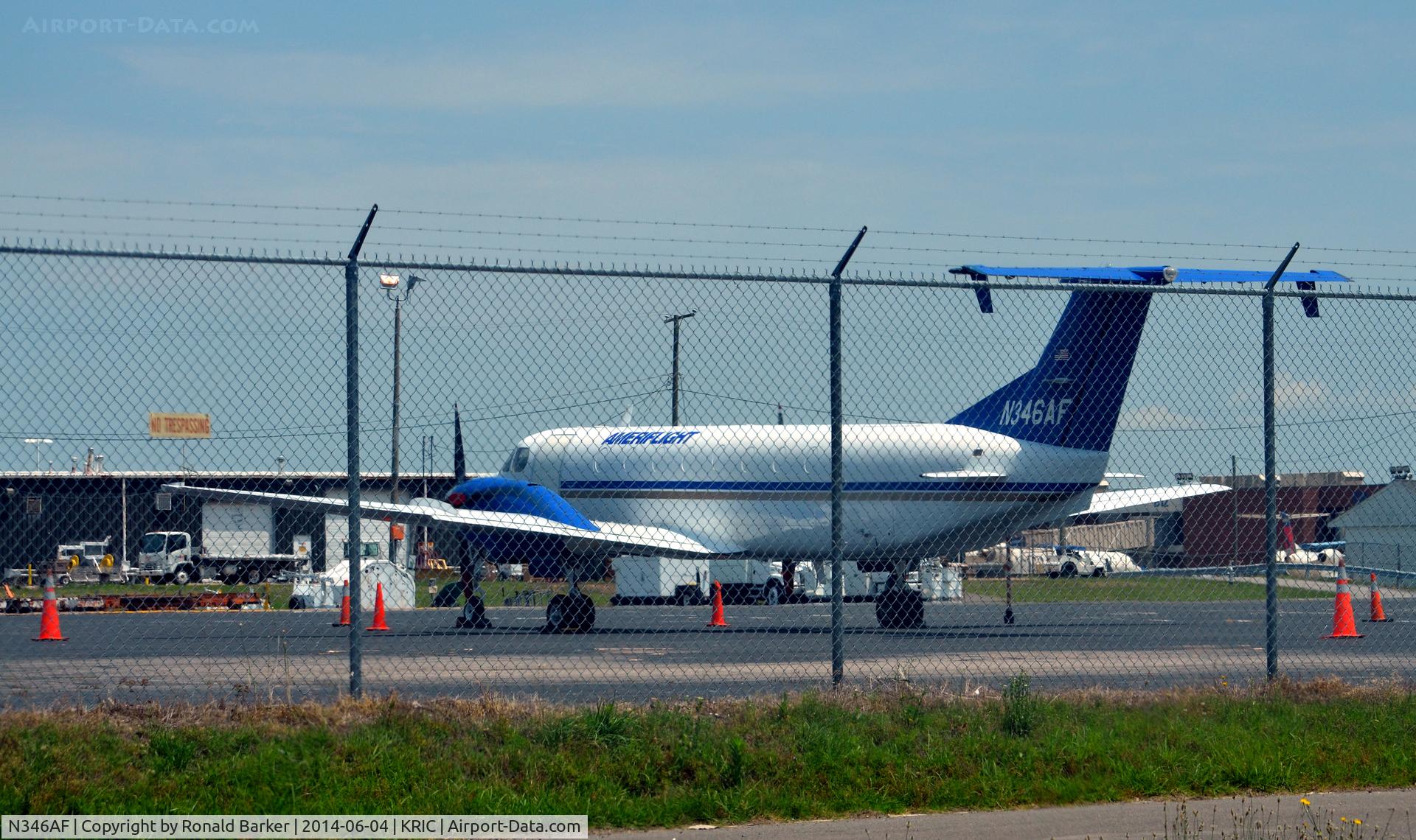 N346AF, 1989 Beech 1900C C/N UC-71, On the ramp Richmond