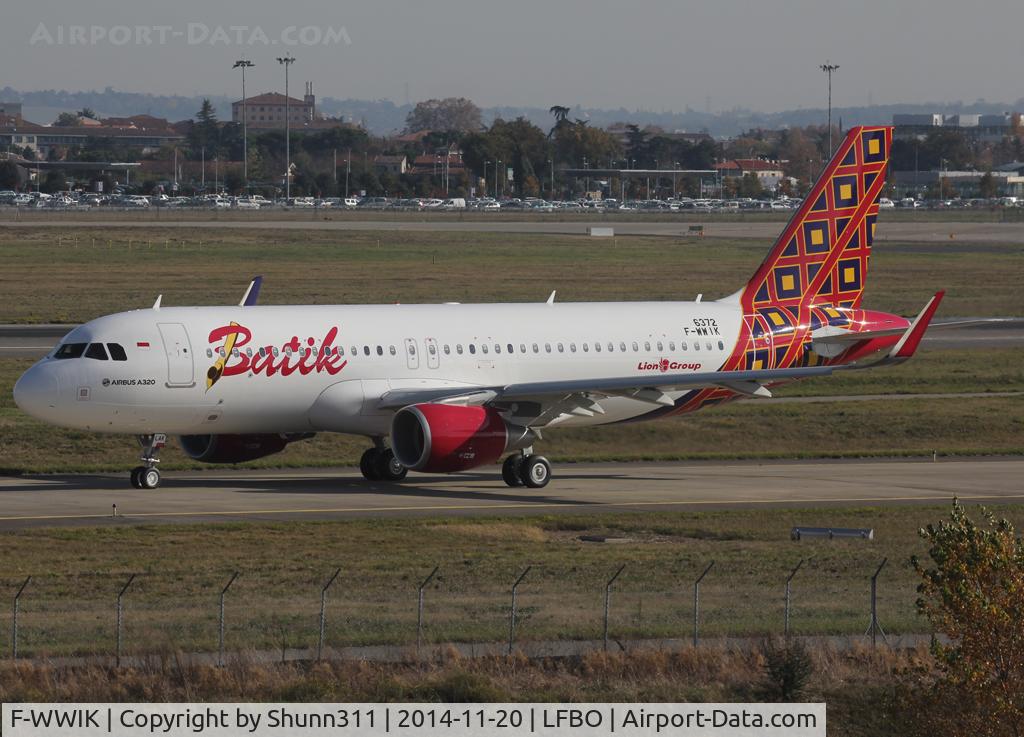 F-WWIK, 2014 Airbus A320-214 C/N 6372, C/n 6372 - To be PK-LAK
