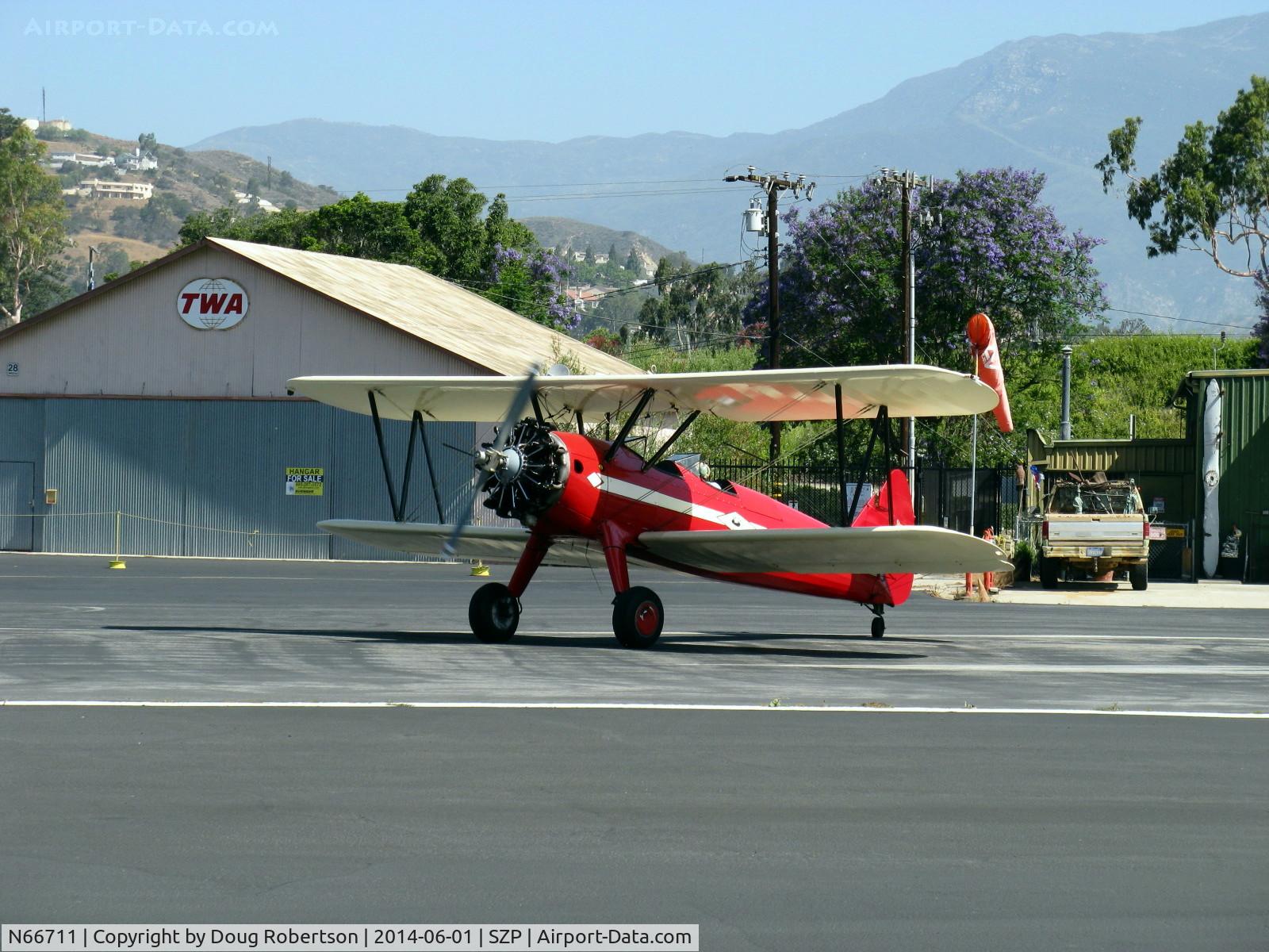 N66711, 1941 Boeing IB75A C/N 75-1675, 1941 Boeing Stearman IB75A, Jacobs R755B2 275 Hp upgrade, taking the active