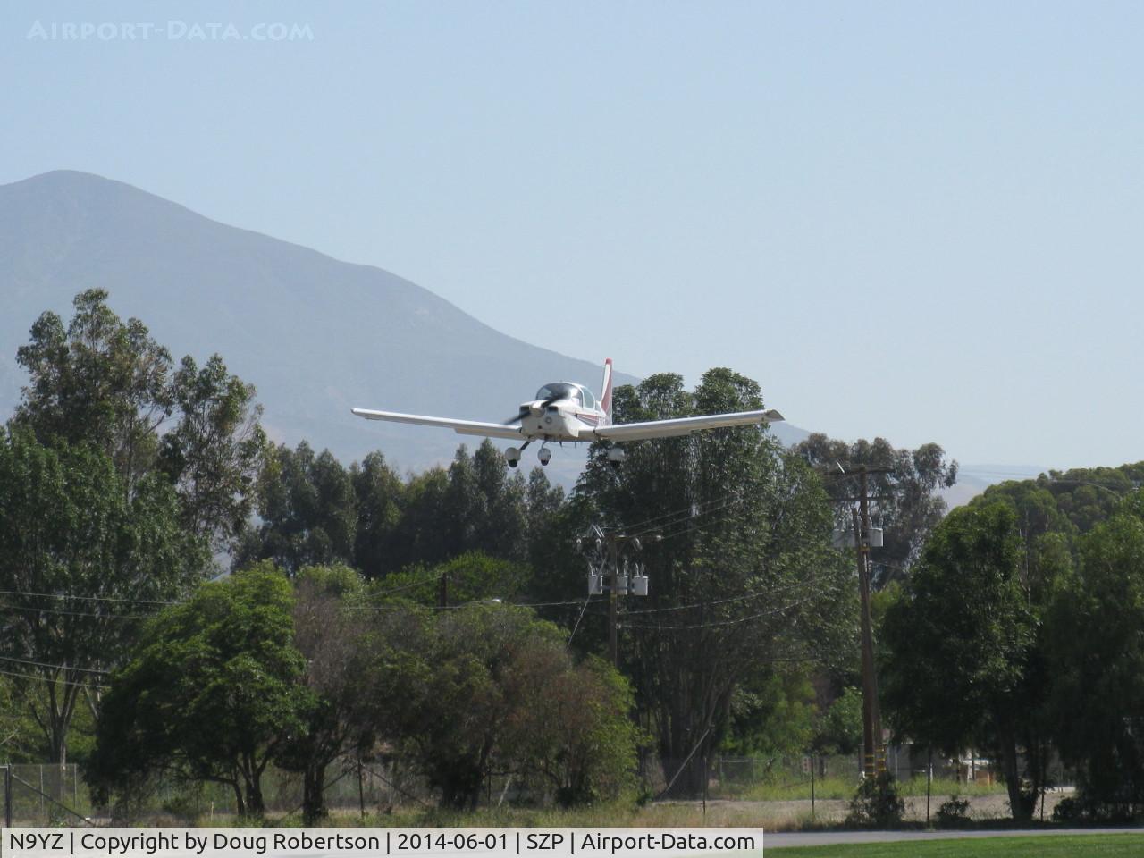 N9YZ, 1975 Grumman American AA-5A Cheetah C/N AA5-0822, 1975 Grumman American AA-5A CHEETAH, Lycoming O-320 150 Hp, on final Rwy 22